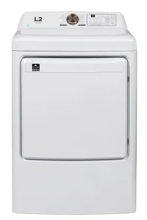 L2 White Electric Dryer (7.5 Cu. Ft) - LE52N1BWWC