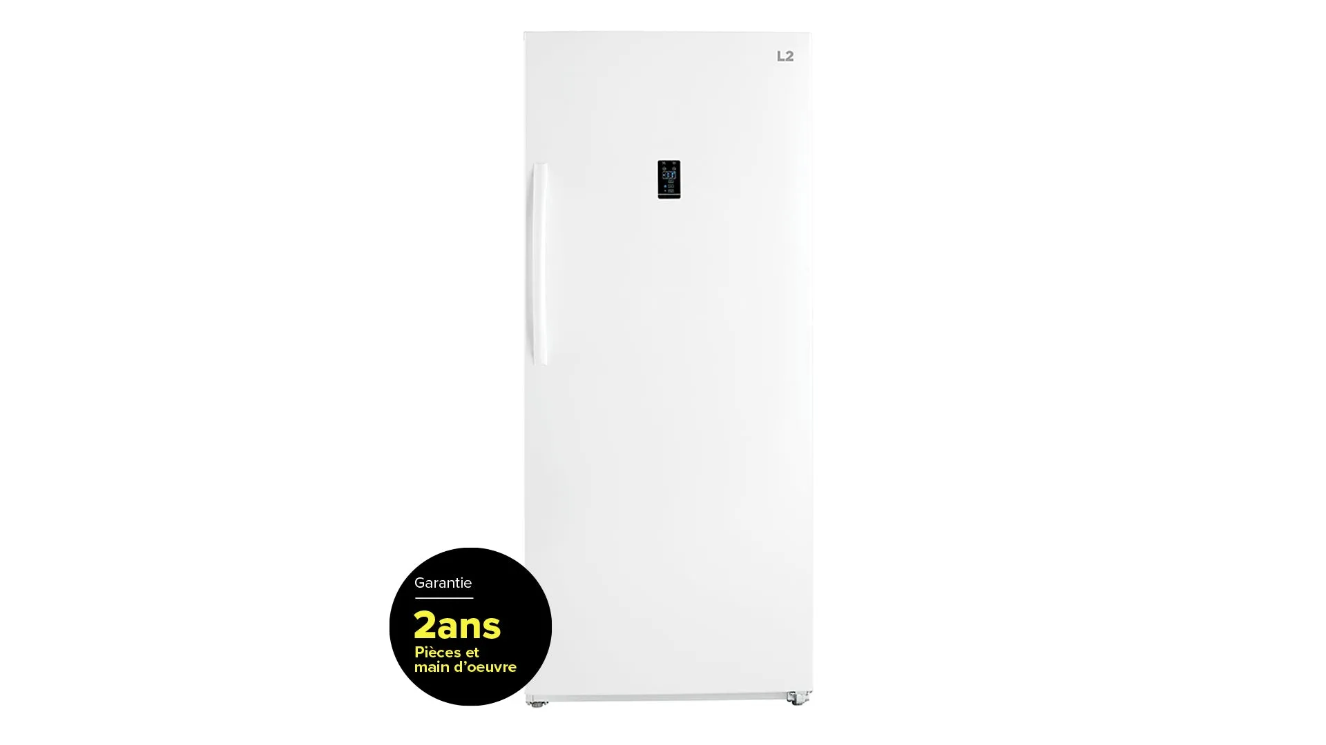 L2 White Upright Freezer and Convertible Fridge (21 Cu. Ft) - LRU21B6AWW