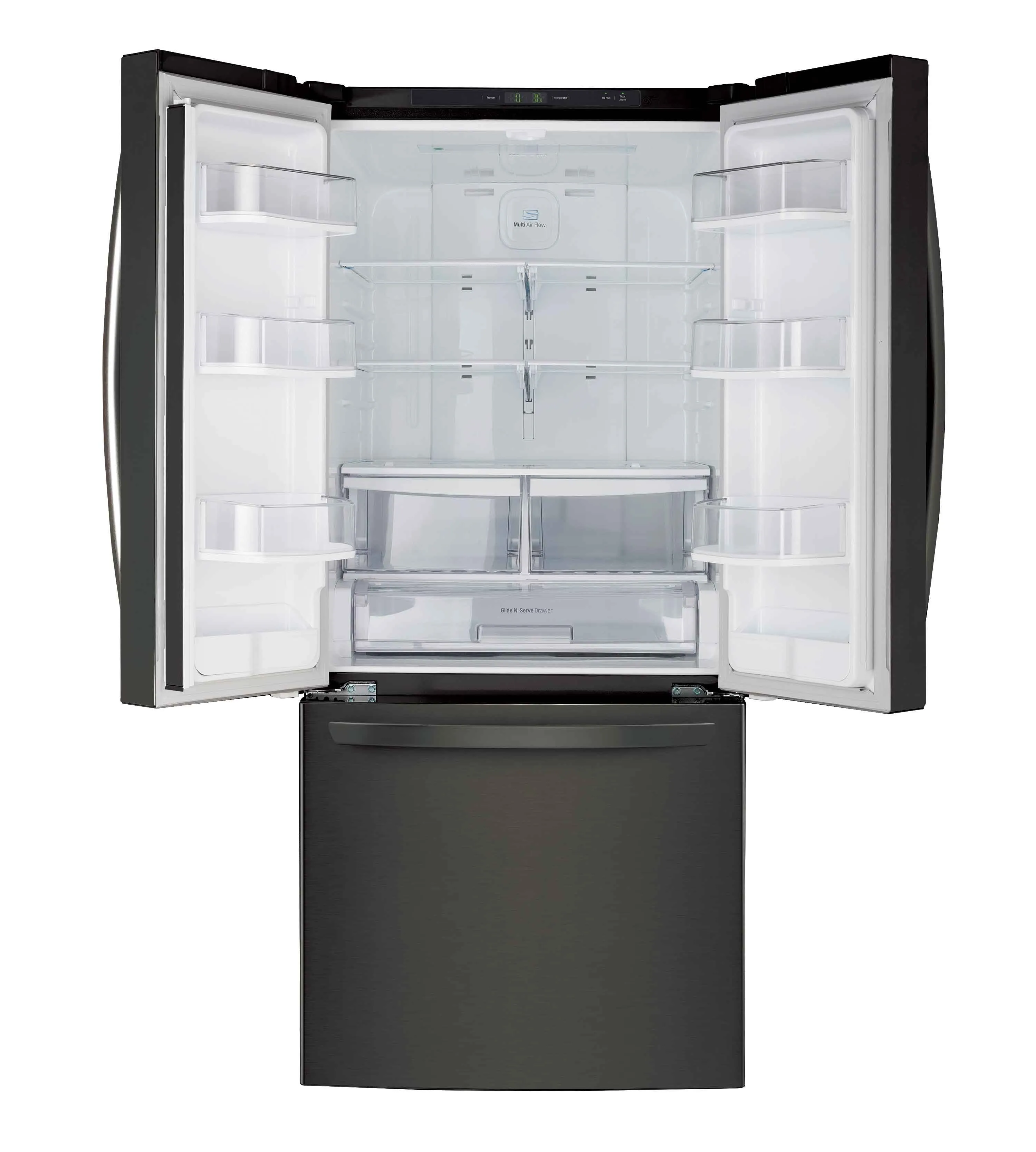 LG 30" Black Stainless Steel French Door Refrigerator (22 cu. ft.) - LRFNS2200D