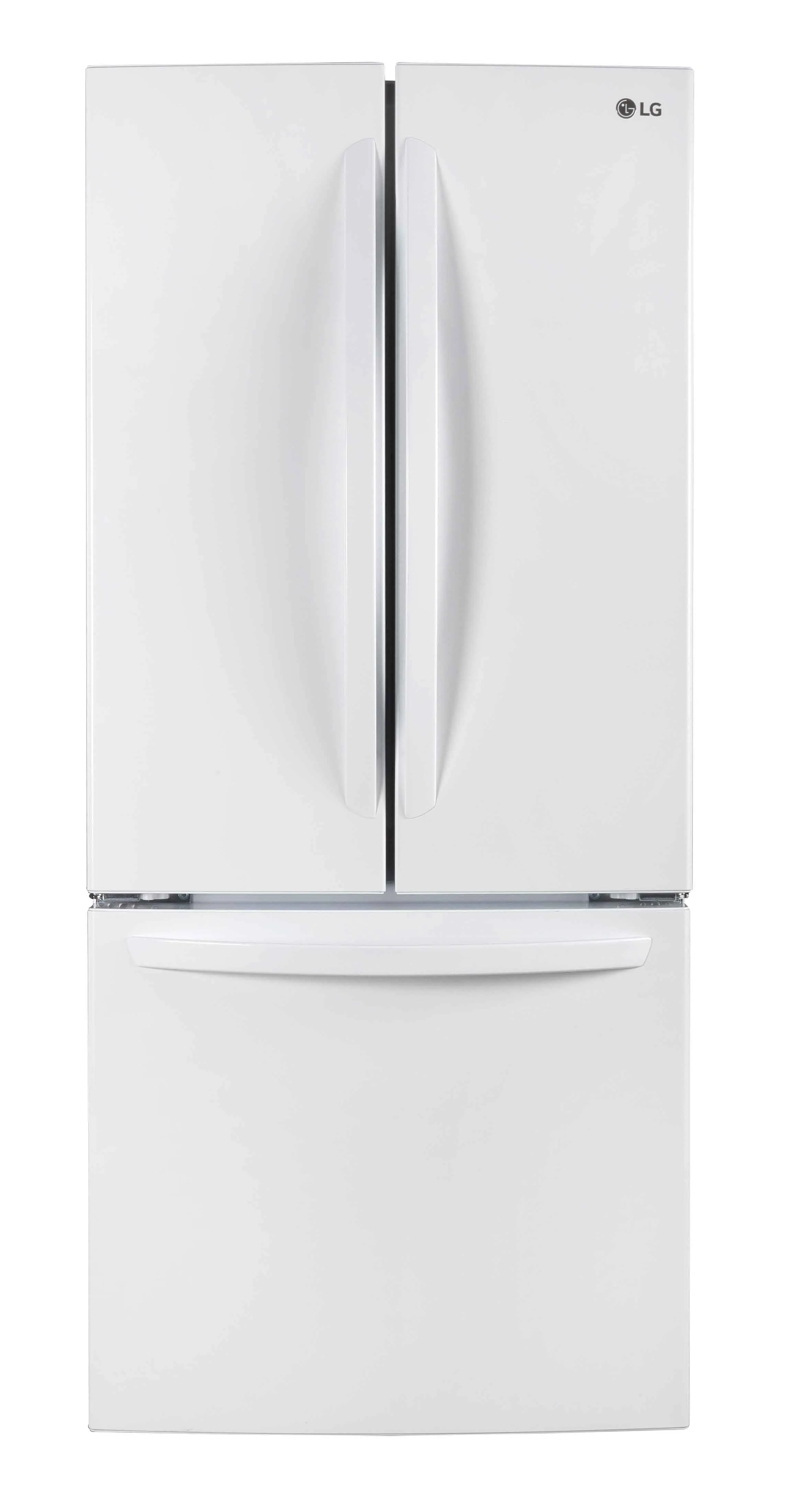 LG 30" White French Door Refrigerator (22 cu. ft.) - LRFNS2200W