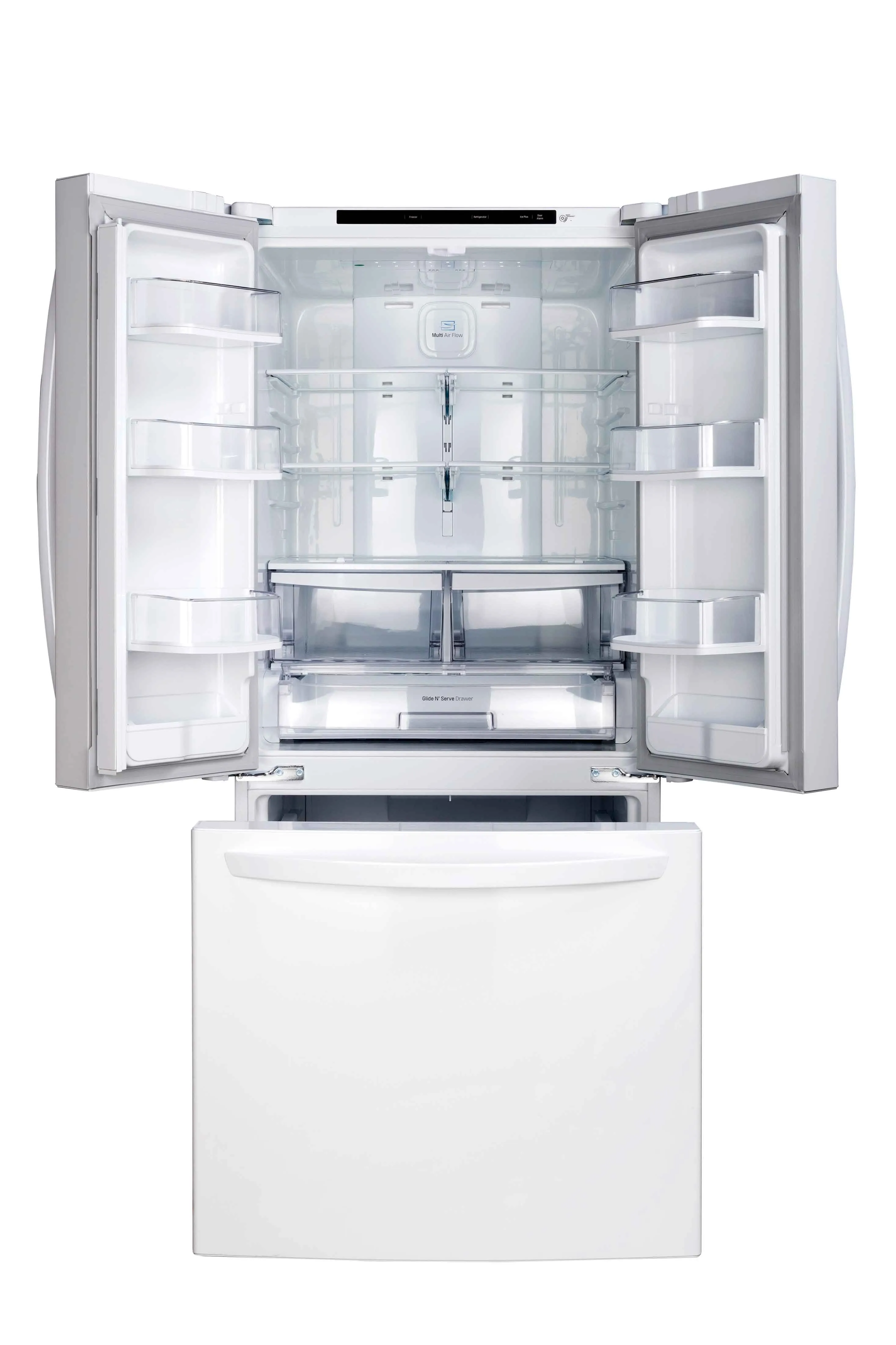 LG 30" White French Door Refrigerator (22 cu. ft.) - LRFNS2200W