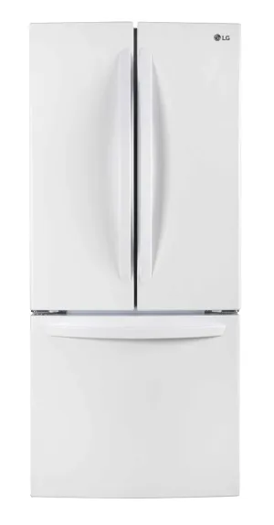 LG 30" White French Door Refrigerator (22 cu. ft.) - LRFNS2200W