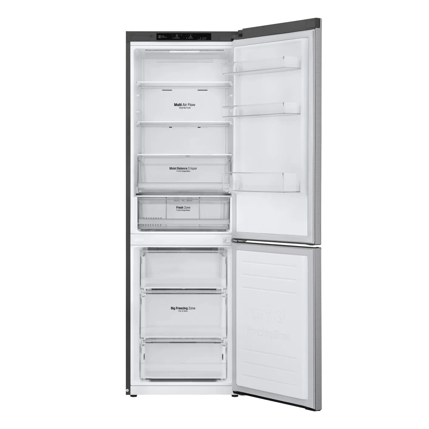 LG Platinum Silver 24" Counter Depth Bottom Freezer Refrigerator with DoorCooling  (12 Cu. Ft.) - LBNC12231V