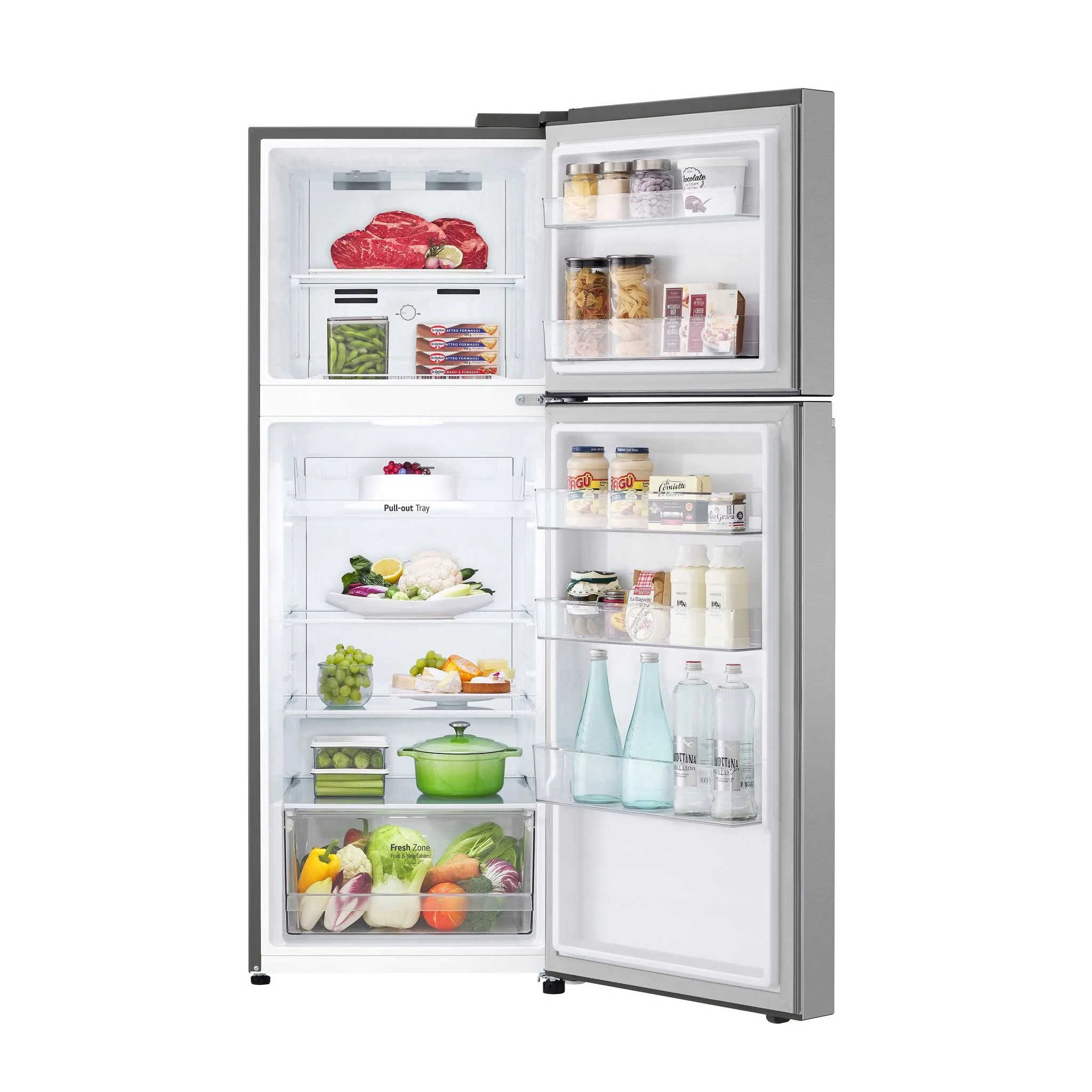 LG Platinum Silver Counter-Depth Compact Top Freezer Refrigerator with DoorCooling  (11 cu.ft) - LT11C2000V