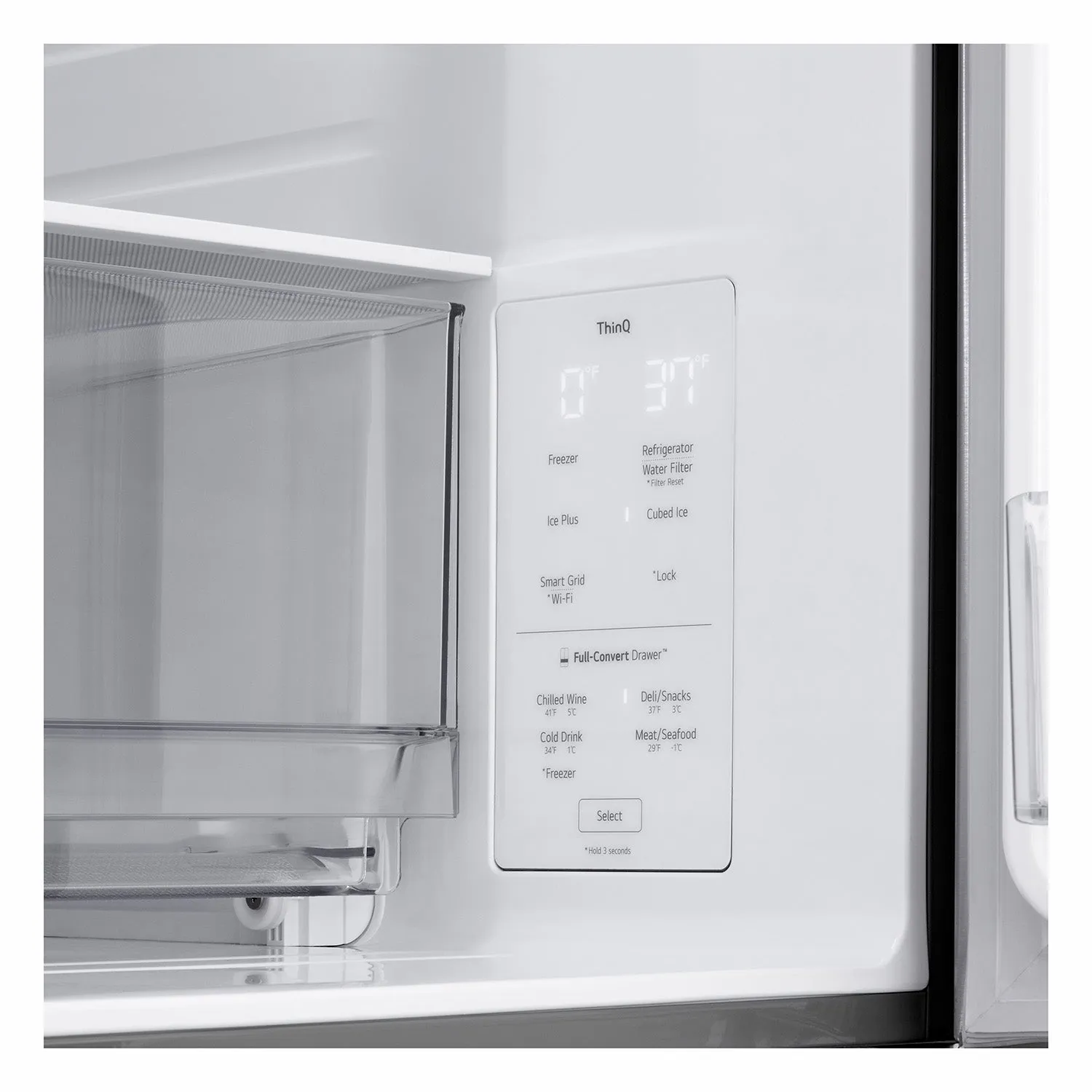 LG Smudge Resistant Stainless Steel 36" 4 Door French Door Refrigerator (30 Cu. Ft) - LF30S8210S