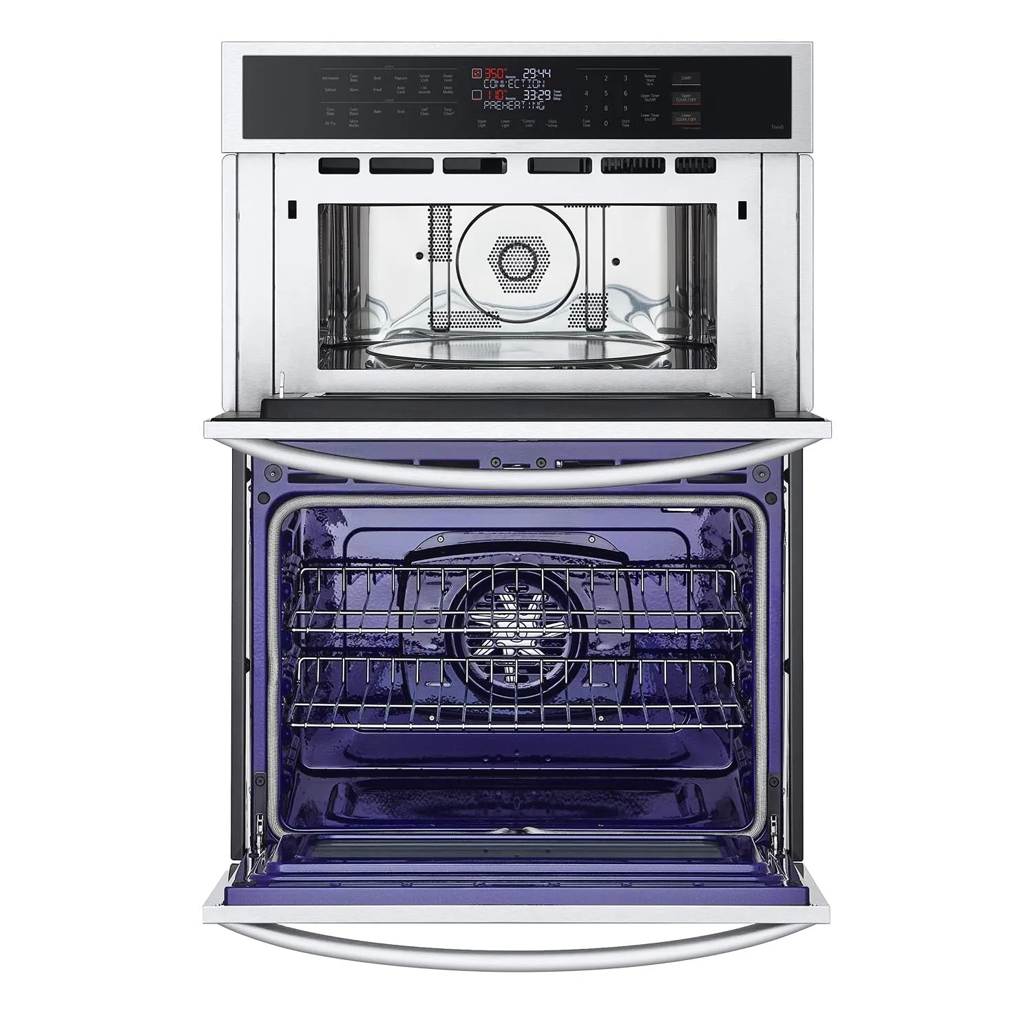 LG Smudge Resistant Stainless Steel Smart Combination Wall Oven with Fan Convection and Air Fry (6.4 Cu. Ft) - WCEP6423F