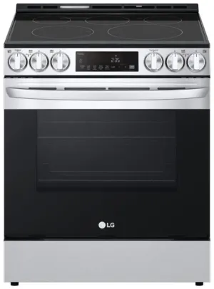 LG Smudge Resistant Stainless Steel Smart Wi-Fi Enabled Fan Convection Electric Slide-in Range with Air Fry & EasyClean® (6.3 cu. ft.) - LSEL6333F