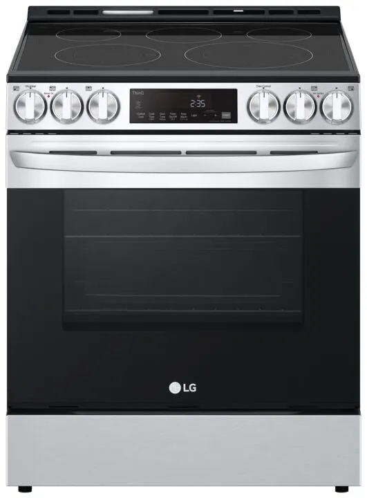 LG Smudge Resistant Stainless Steel Smart Wi-Fi Enabled Fan Convection Electric Slide-in Range with Air Fry & EasyClean® (6.3 cu. ft.) - LSEL6333F