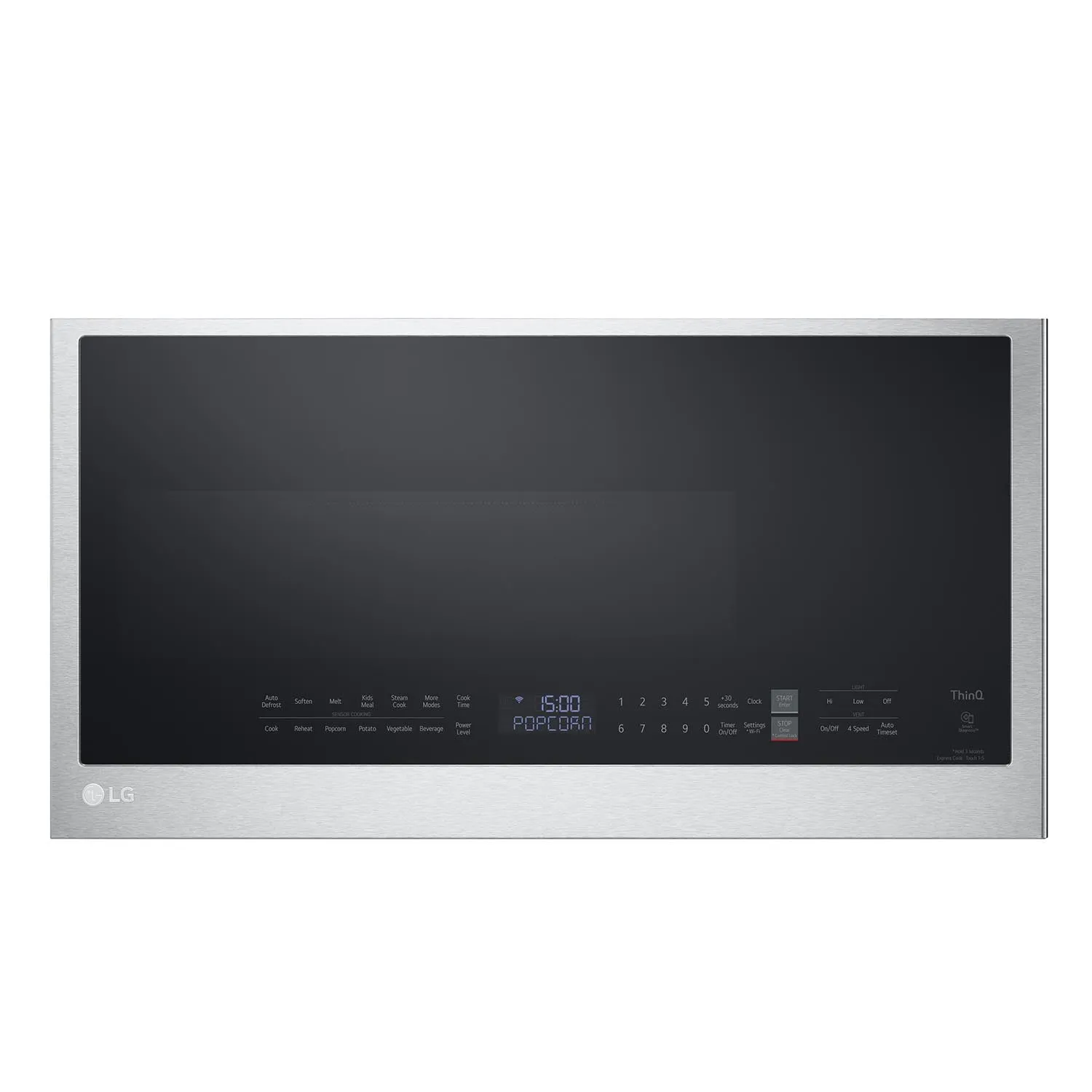 LG Smudge Resistant Stainless Steel Smart Wi-Fi Enabled Over-the-Range Microwave with EasyClean® (2.0 cu. ft.) - MVEL2033F