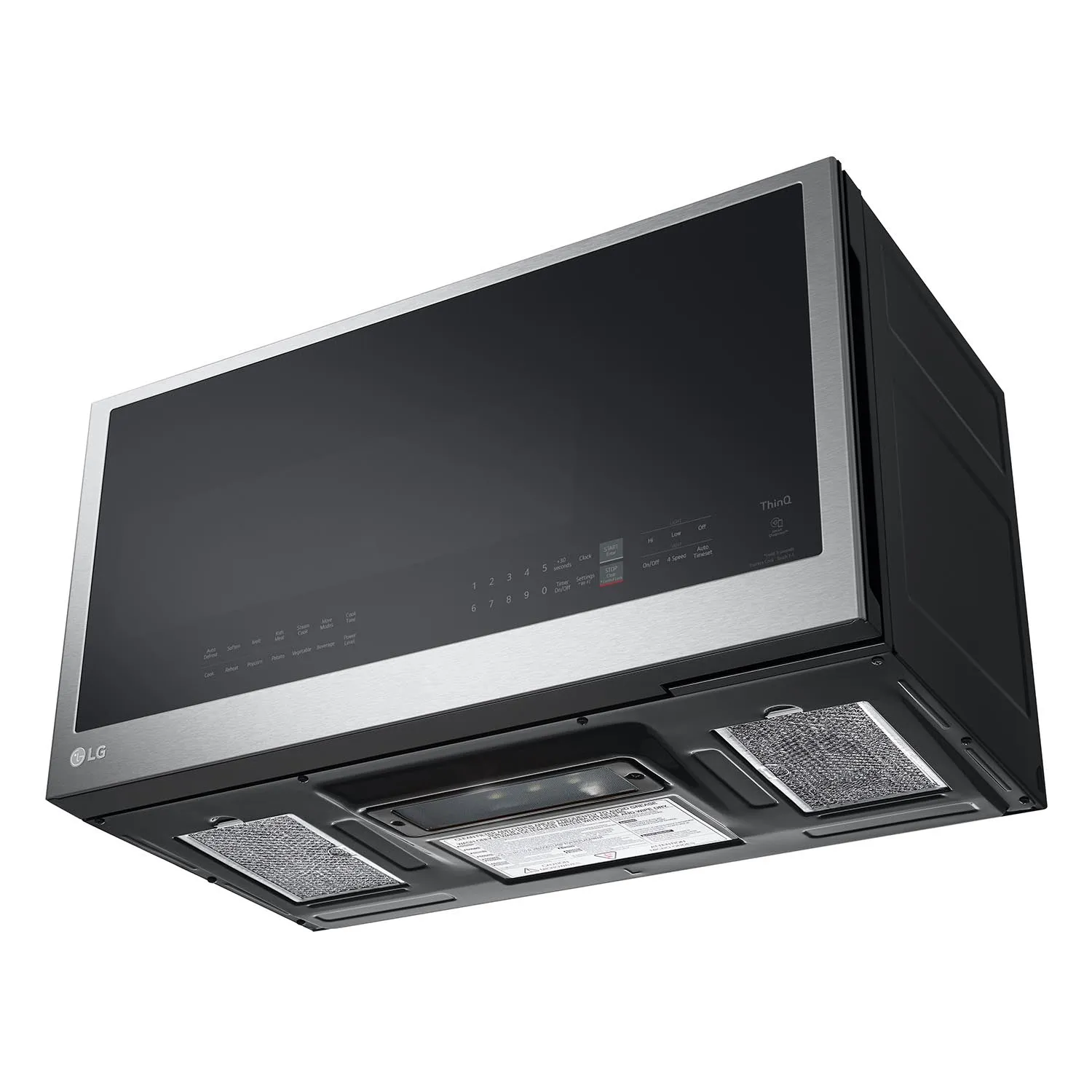 LG Smudge Resistant Stainless Steel Smart Wi-Fi Enabled Over-the-Range Microwave with EasyClean® (2.0 cu. ft.) - MVEL2033F