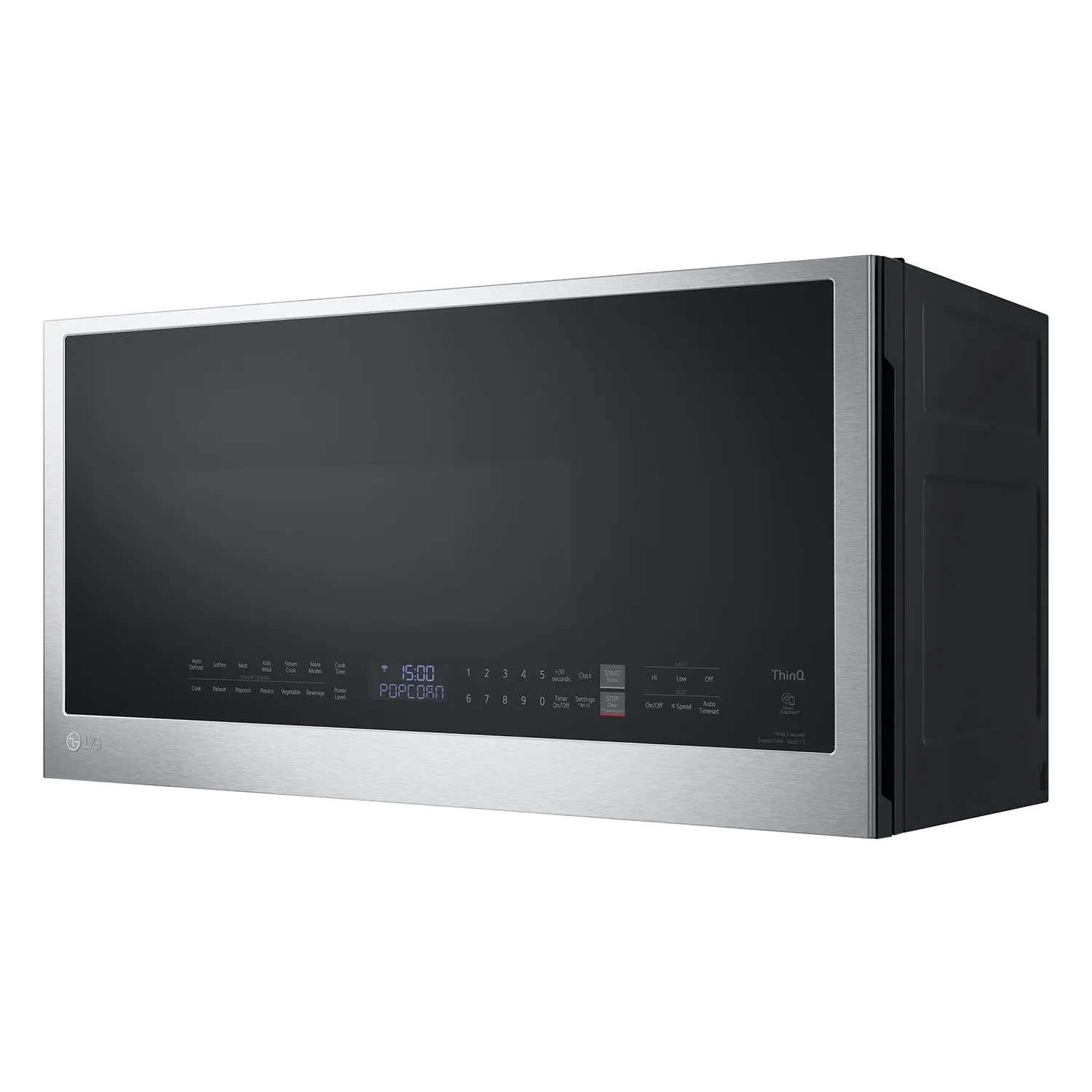 LG Smudge Resistant Stainless Steel Smart Wi-Fi Enabled Over-the-Range Microwave with EasyClean® (2.0 cu. ft.) - MVEL2033F