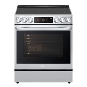 LG Smudge-Resistant Stainless Steel Smart Wi-Fi Enabled ProBake Convection® InstaView™ Electric Slide-in Range with AirFry (6.3 Cu.Ft) - LSEL6335F