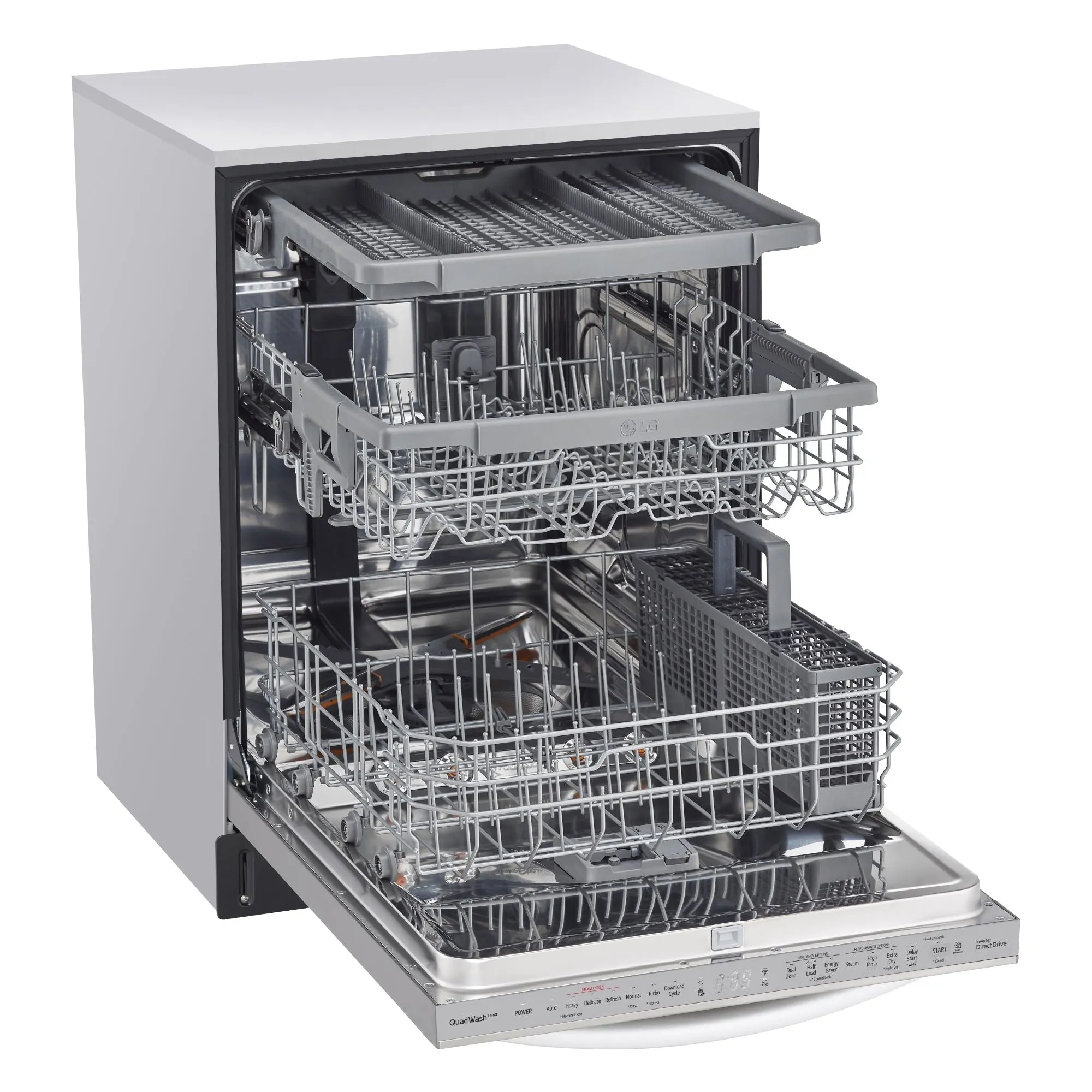 LG Smudge Resistant Stainless Steel Top Control Smart Dishwasher with TrueSteam®  - LDTS5552S