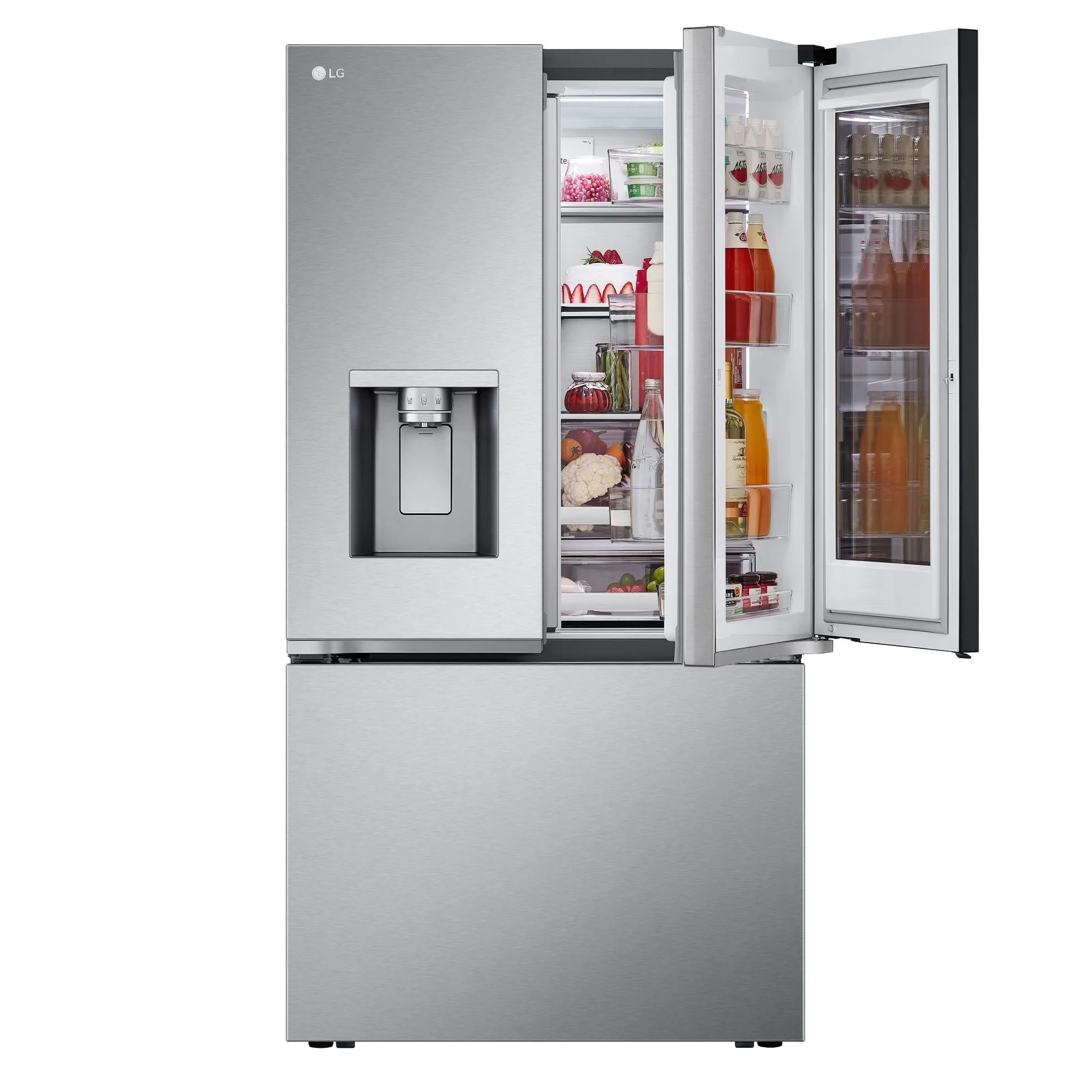 LG Stainless Steel 35.75" Smart Mirror InstaView™ Door-in-Door® Refrigerator (31 Cu.Ft.) - LRYKS3106S