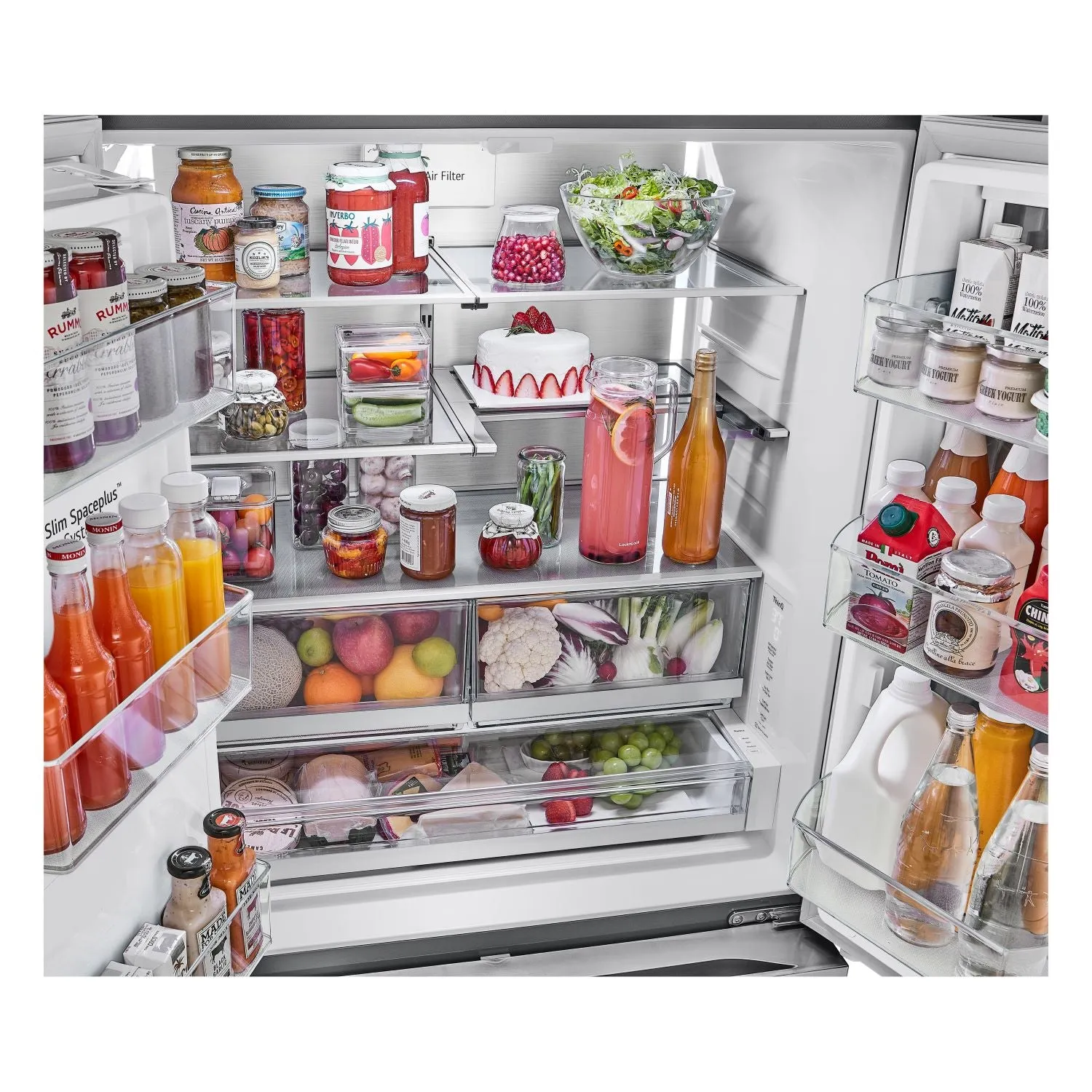 LG Stainless Steel 35.75" Smart Mirror InstaView™ Door-in-Door® Refrigerator (31 Cu.Ft.) - LRYKS3106S