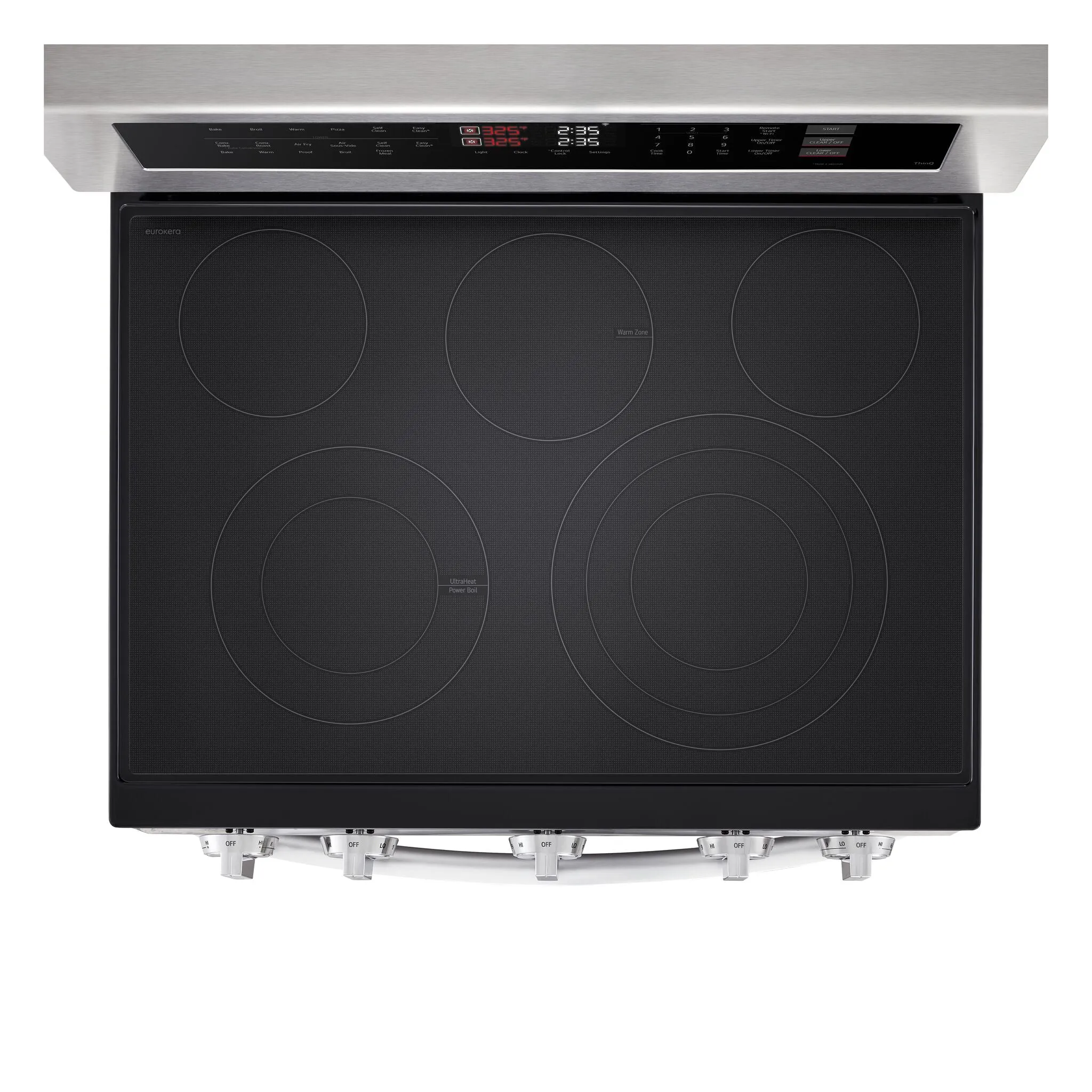 LG Stainless Steel Electric Double Oven Freestanding Range with ProBake Convection® and Air Fry (7.3 Cu.Ft) - LDEL7324SE