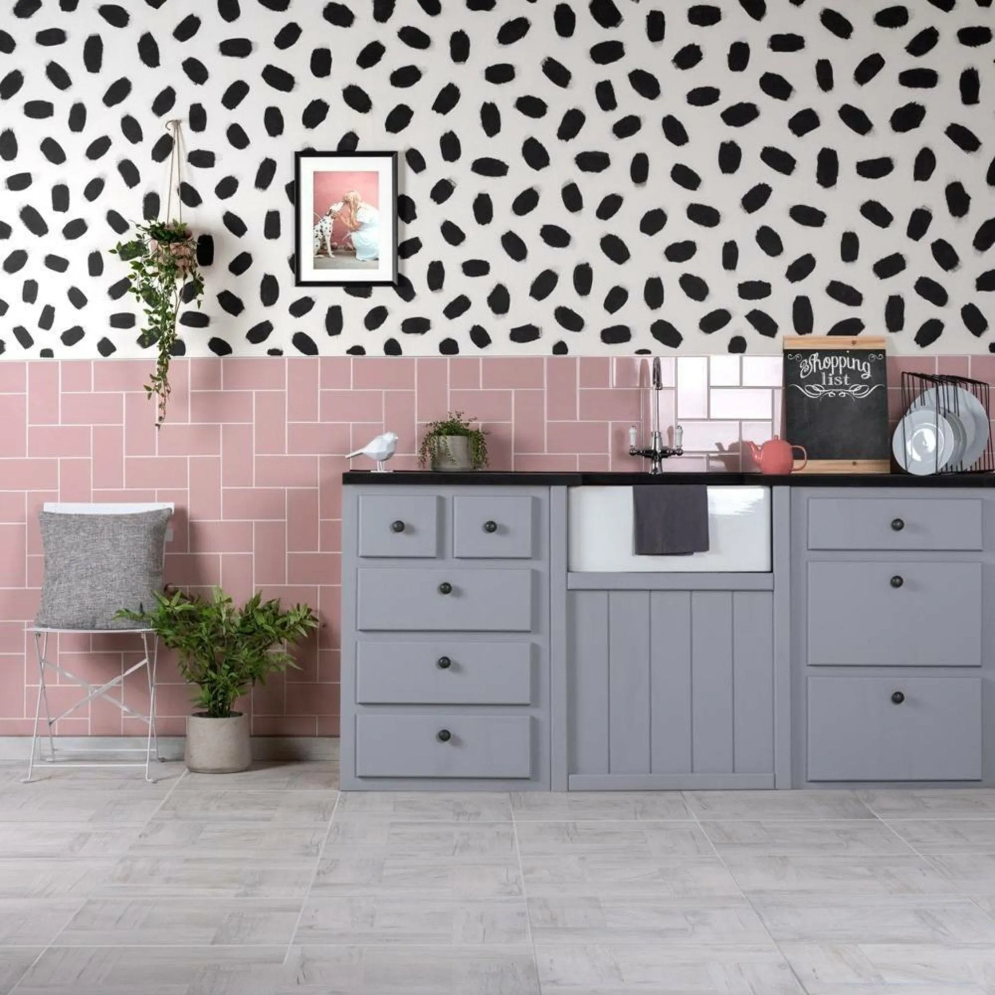 Liso Rosa Gloss 100x200