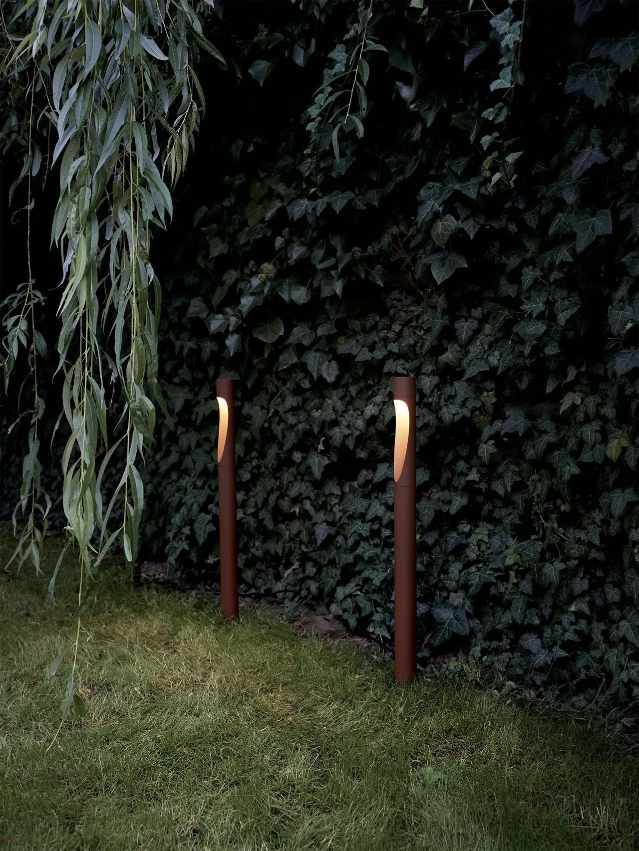 Louis Poulsen Flindt Garden Bollard Led 4000 K 6.5 W Base Without Adaptor Short, Corten