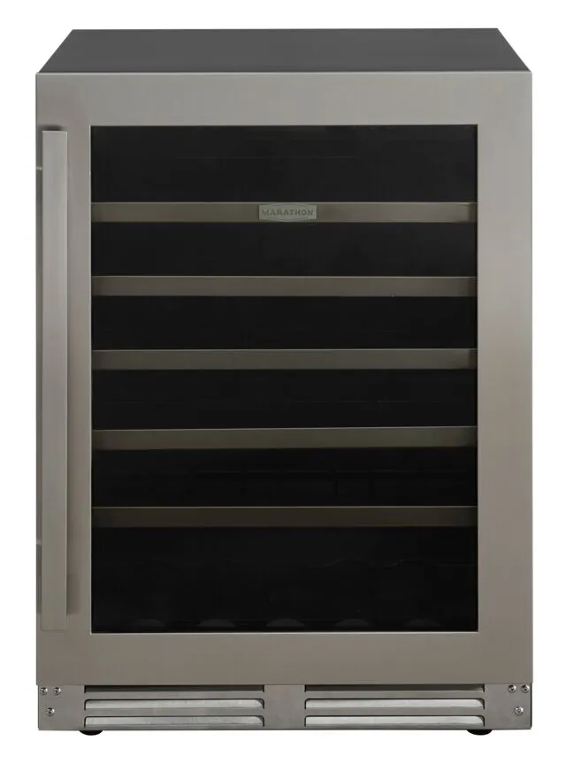 Marathon 24" Stainless Steel Single Zone Undercounter Convertible Wine/Beverage Cooler (5.4 cu.ft) - MBWC56-SS