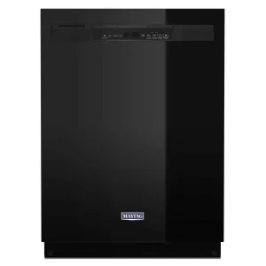 Maytag 24" Black dishwasher with Dual Power filtration (50 dBA) - MDB4949SKB