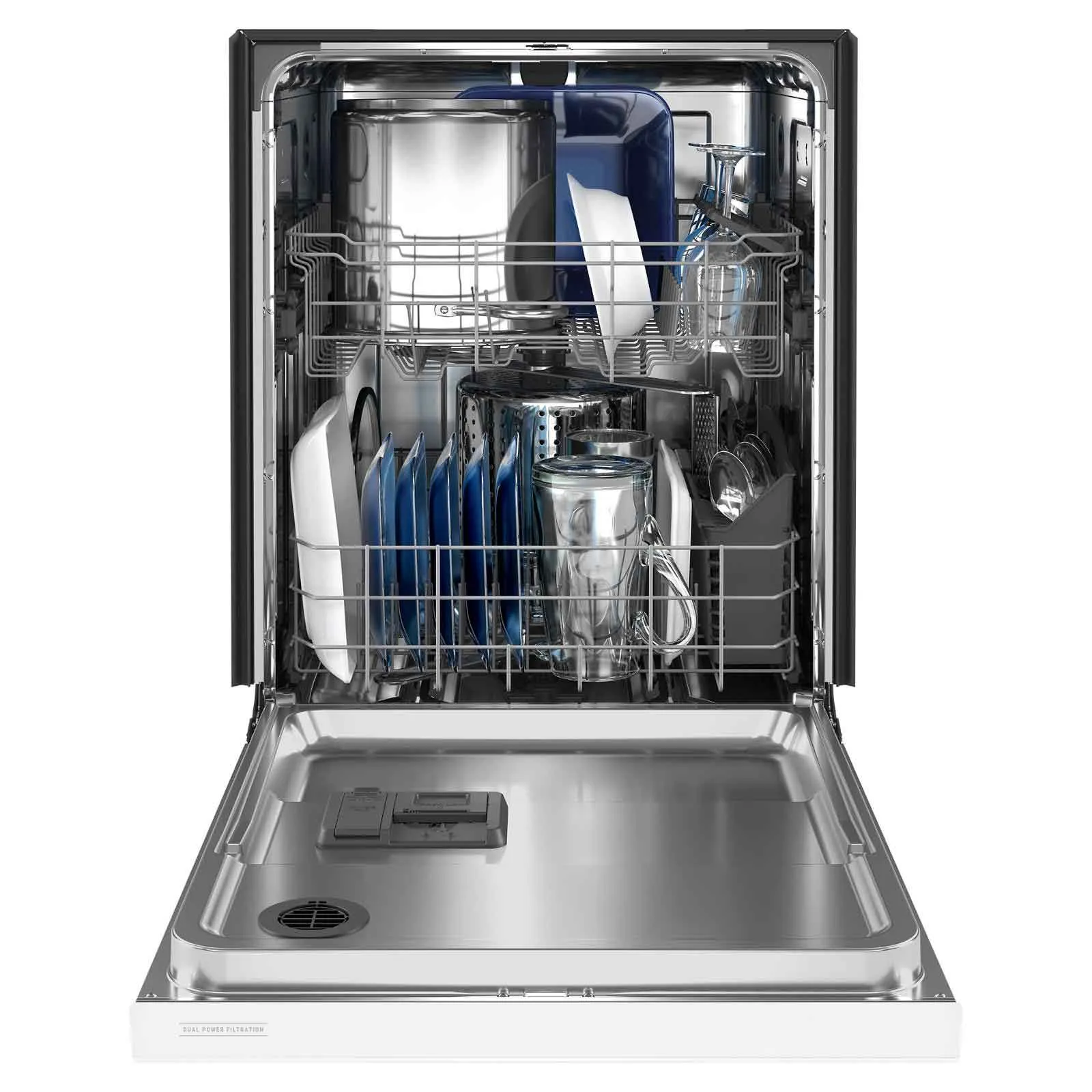 Maytag 24" White dishwasher with Dual Power filtration (50 dBA) - MDB4949SKW