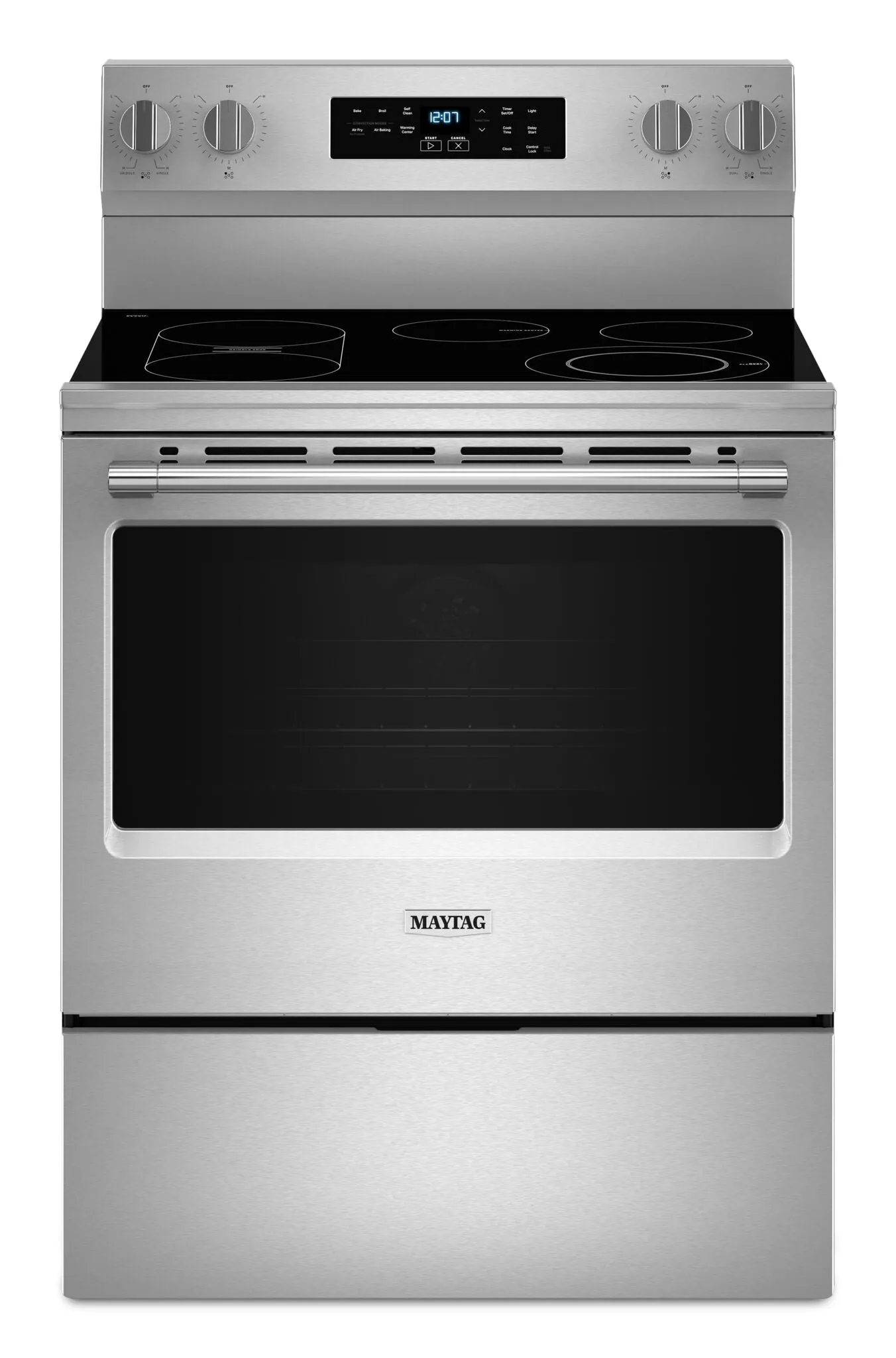 Maytag Fingerprint Resistant Stainless Steel Freestanding Electric Convection Range (5.3 Cu.Ft.) - YMFES6030RZ