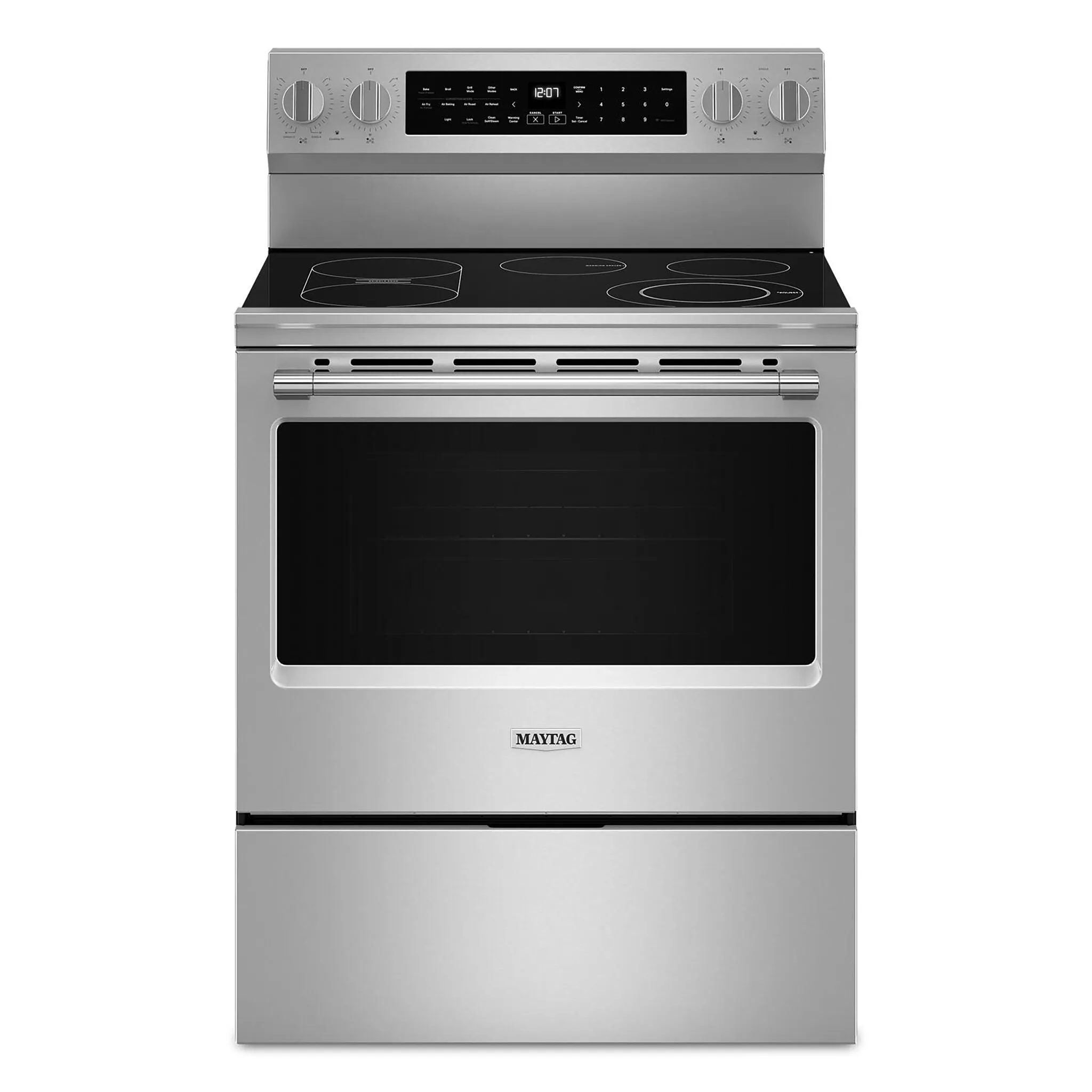 Maytag Fingerprint Resistant Stainless Steel Freestanding Electric Convection Range (5.3 Cu.Ft.) - YMFES8030RZ