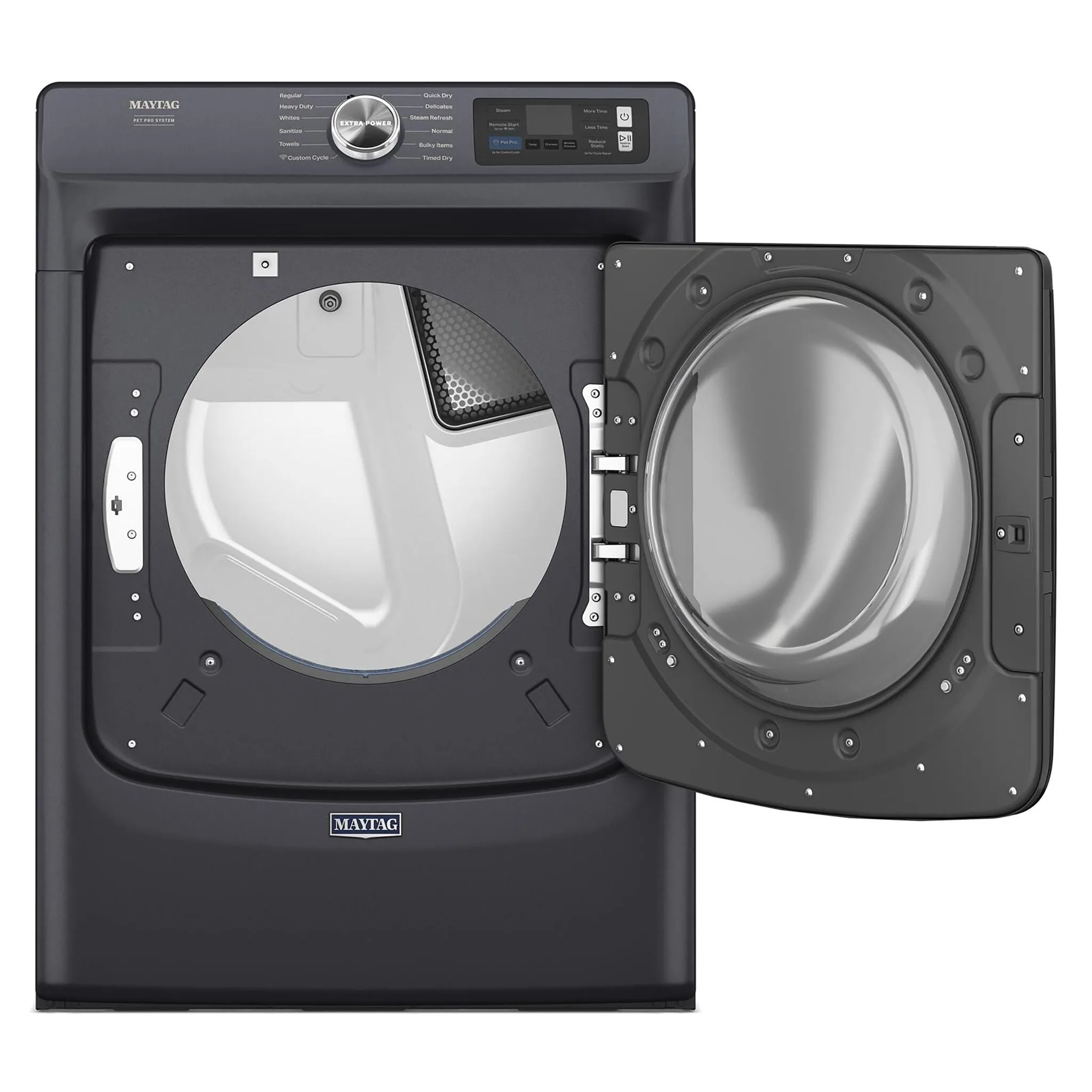 Maytag Midnight Steel Gas Dryer with Pet Pro (7.4 Cu.Ft.) - MGD7020RF