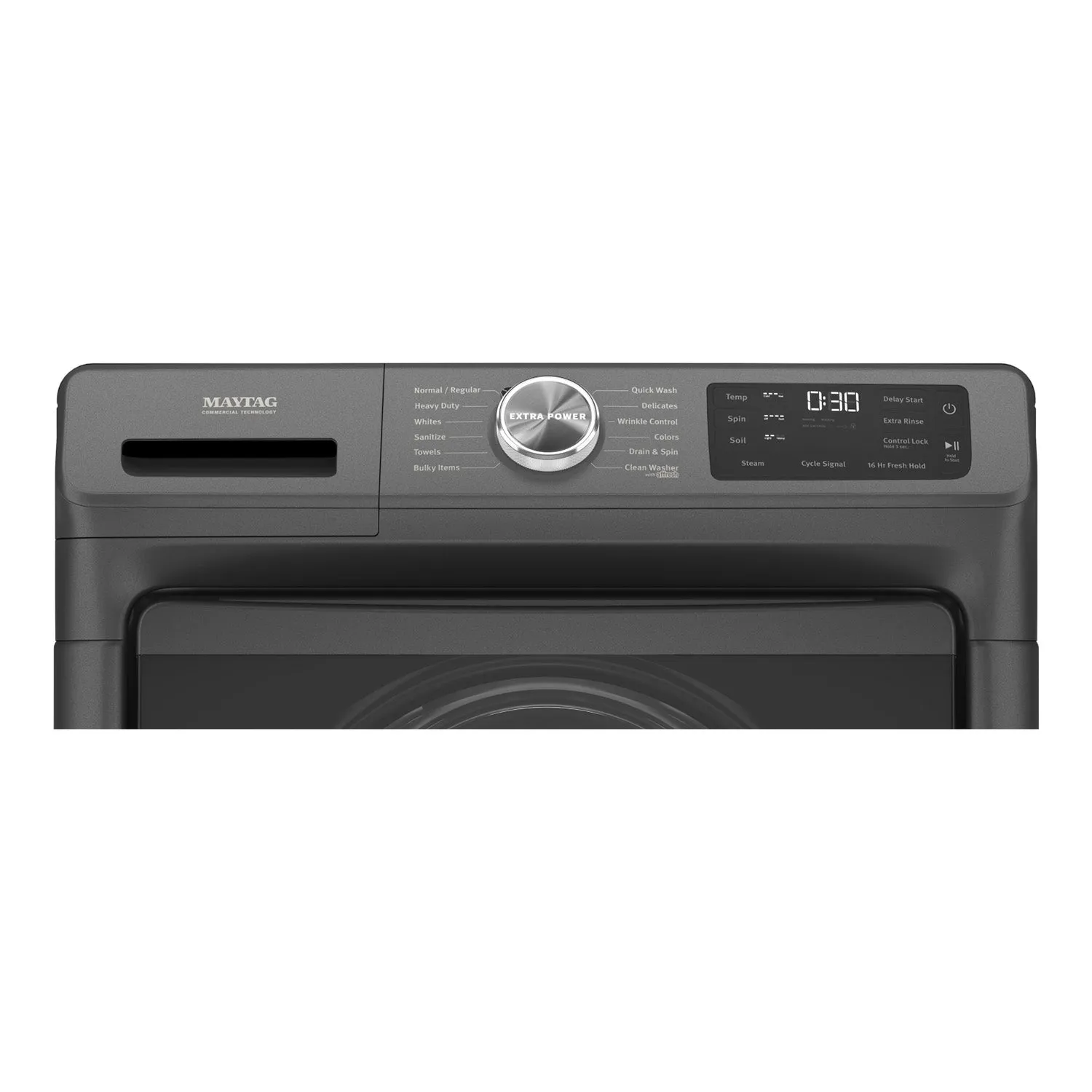 Maytag Volcano Black Front-Load Washer (5.5 cu. ft.) & Electric Dryer (7.3 cu. ft.) - MHW6630MBK/YMED5630MBK