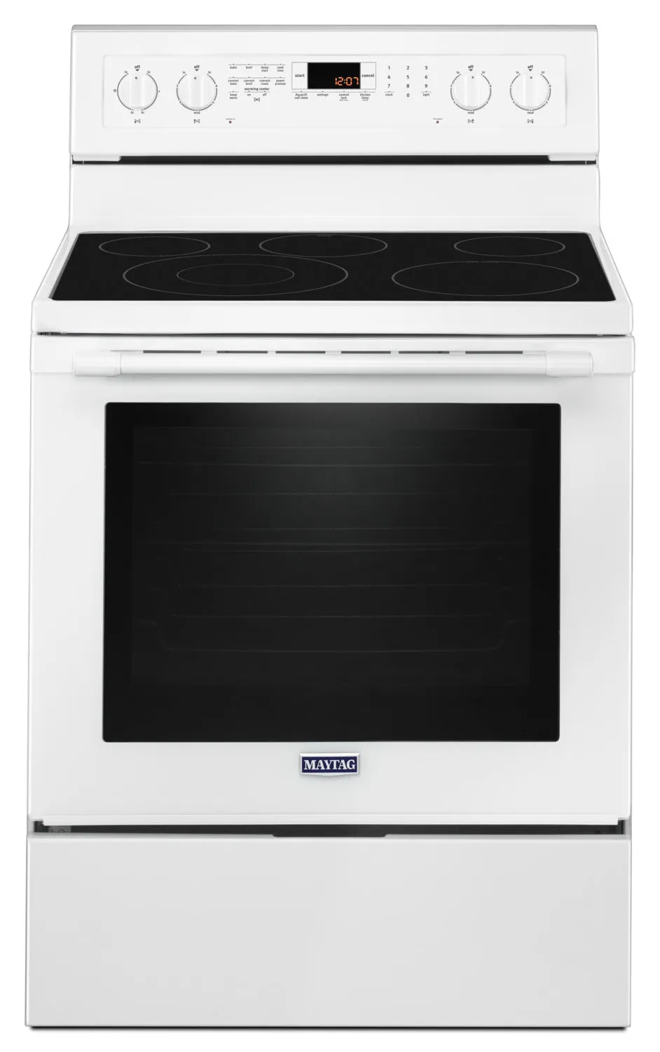 Maytag White Freestanding Electric Convection Range (6.4 Cu. Ft.) - YMER8800FW