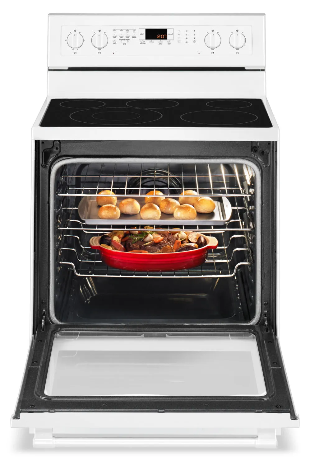 Maytag White Freestanding Electric Convection Range (6.4 Cu. Ft.) - YMER8800FW