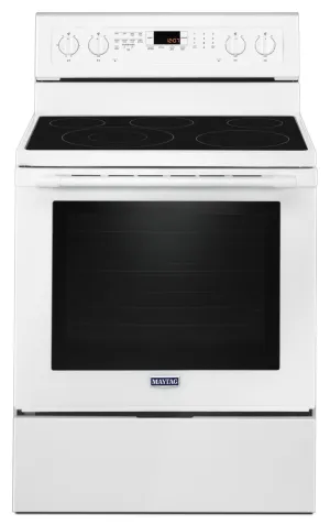 Maytag White Freestanding Electric Convection Range (6.4 Cu. Ft.) - YMER8800FW