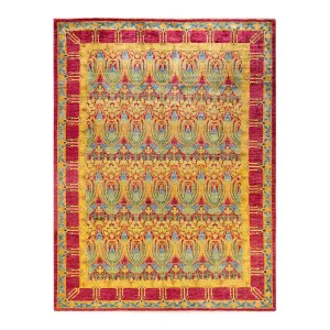 Multicolored Transitional Wool Rug - 9' x 11'7"