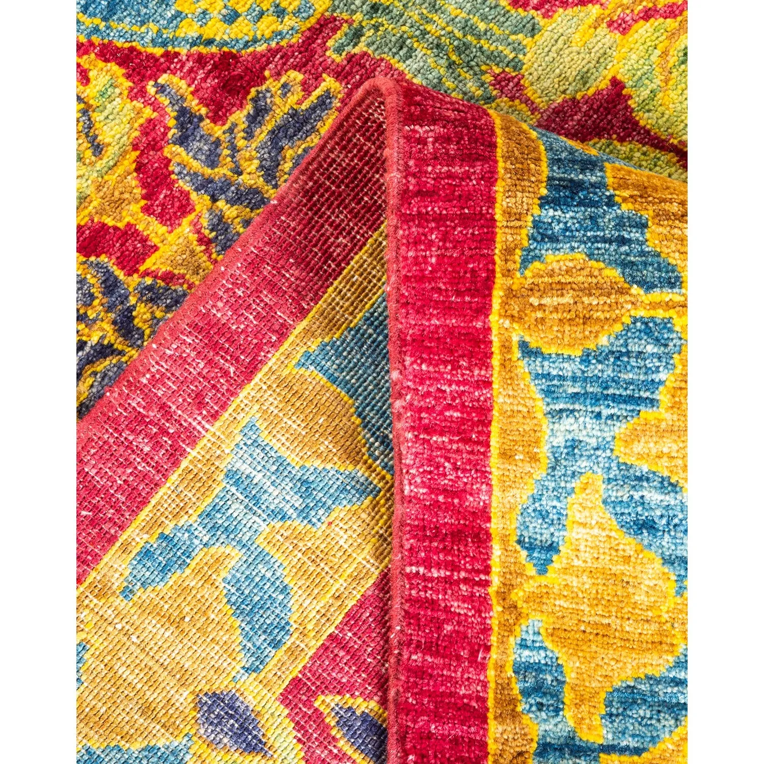 Multicolored Transitional Wool Rug - 9' x 11'7"