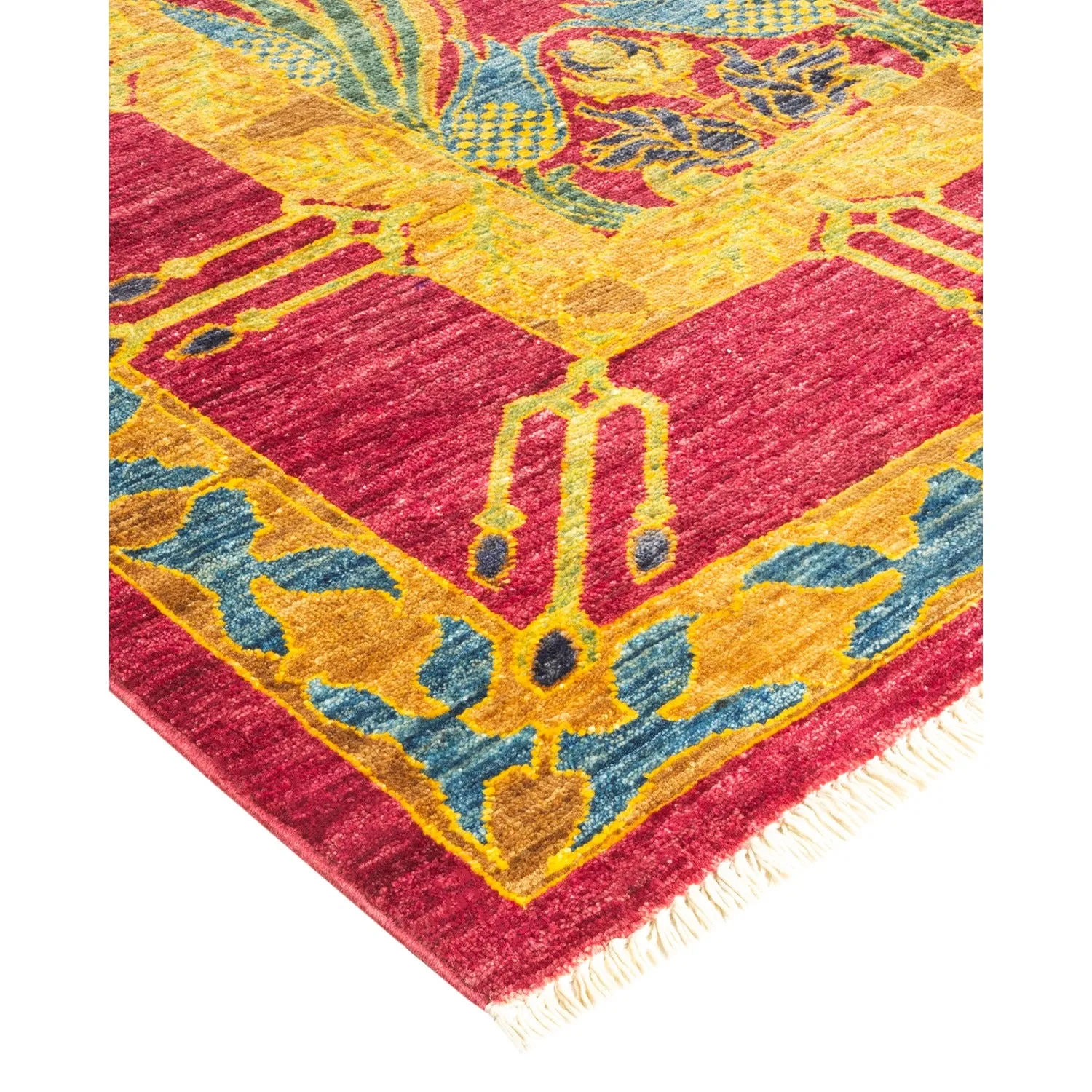 Multicolored Transitional Wool Rug - 9' x 11'7"