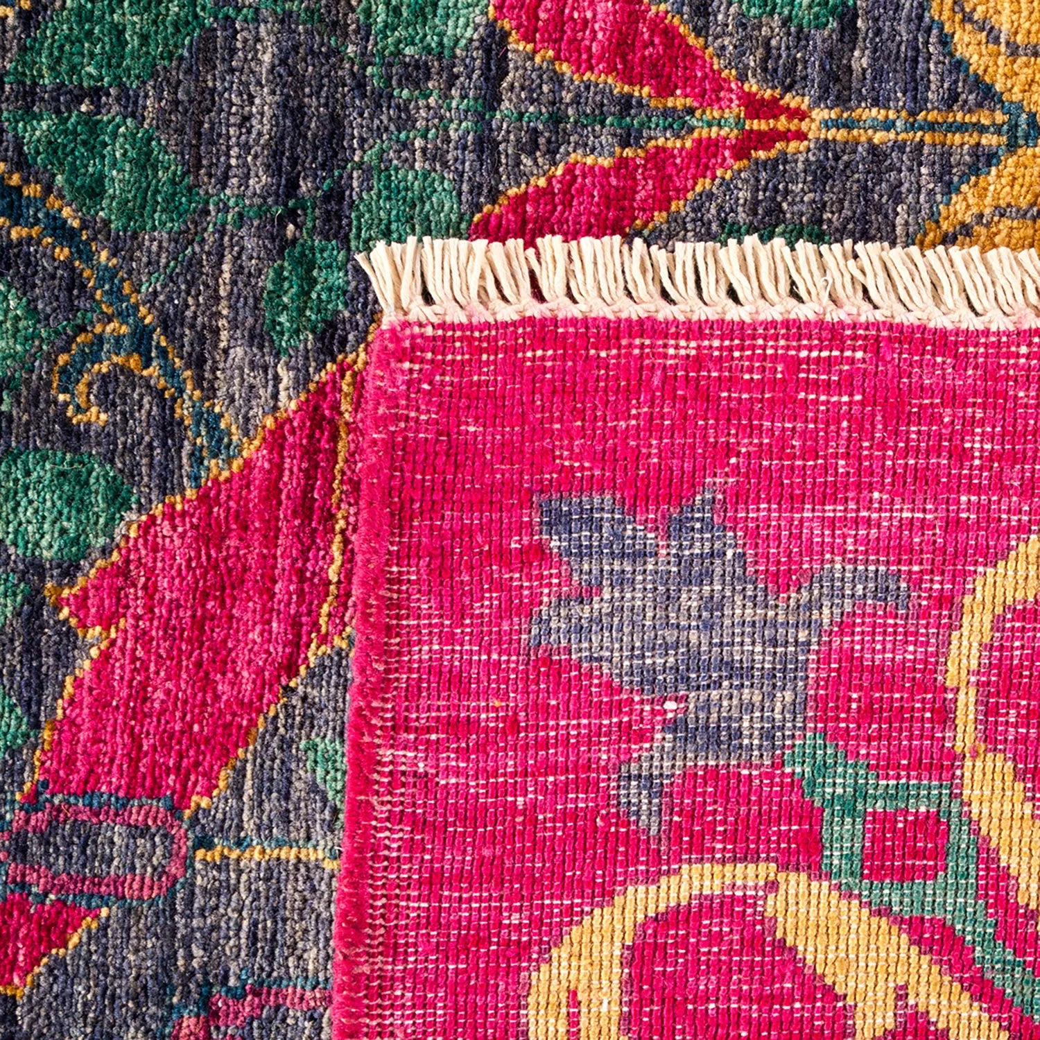 Multicolored Transitional Wool Rug - 9'1" x 12'