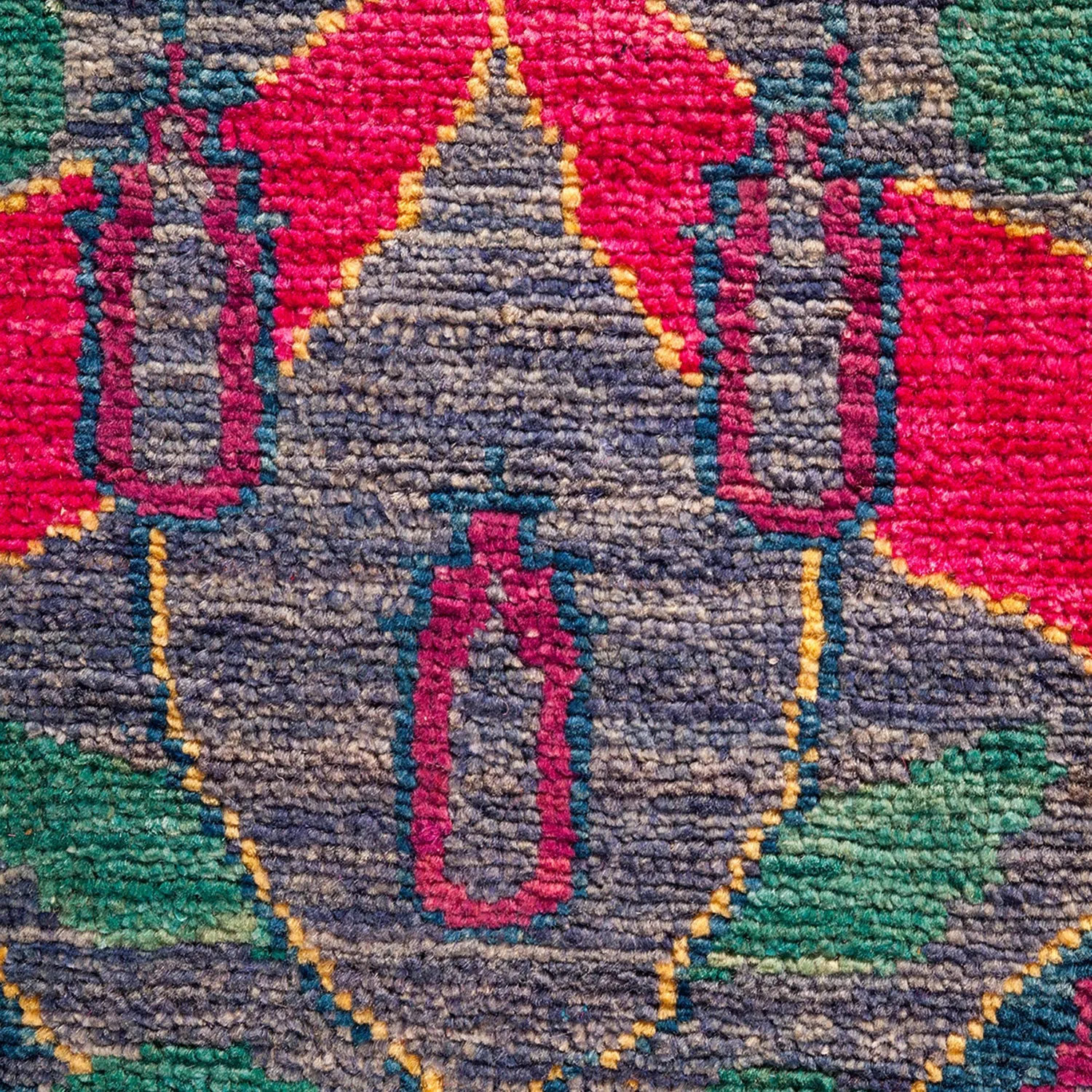 Multicolored Transitional Wool Rug - 9'1" x 12'