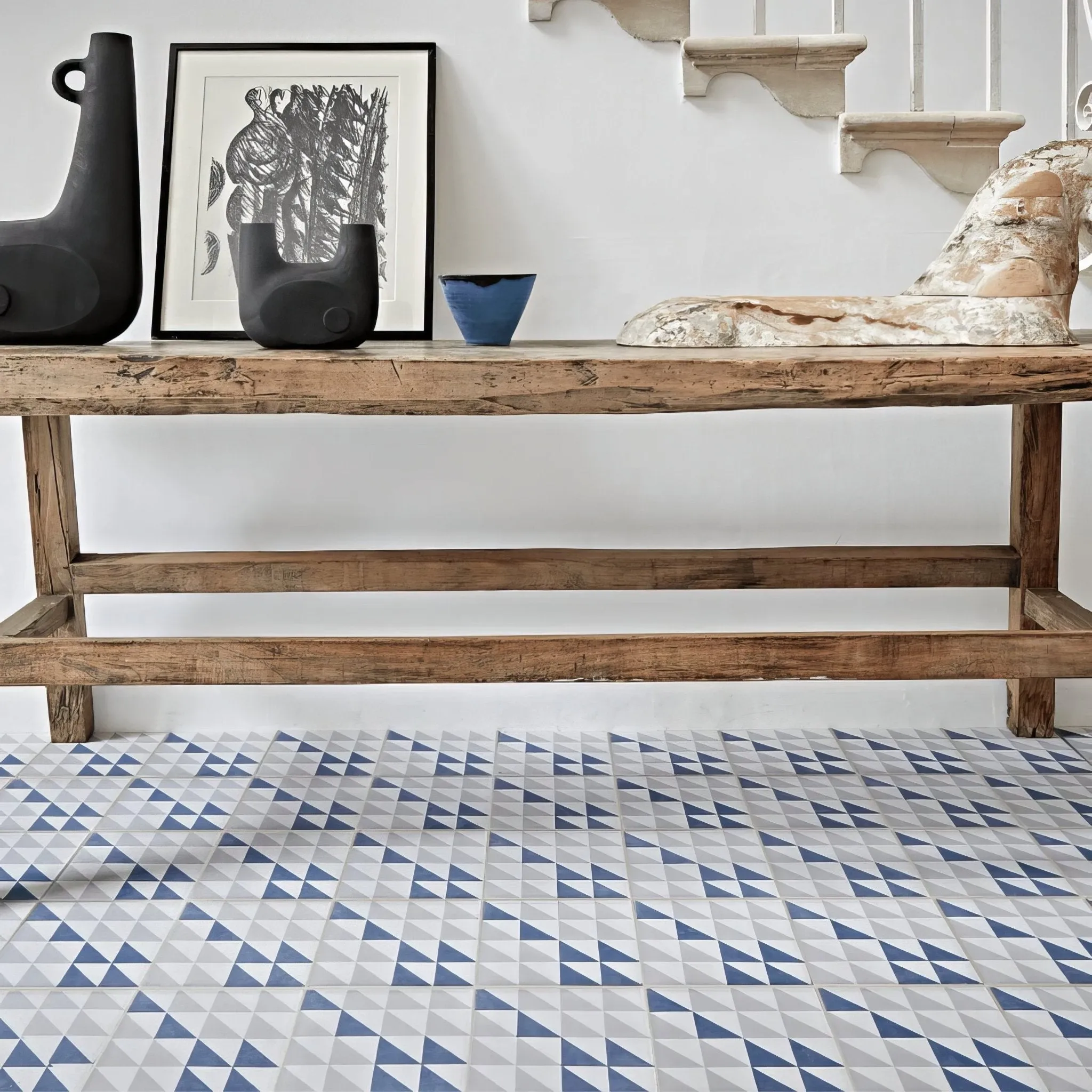 Navy Majadas Tile