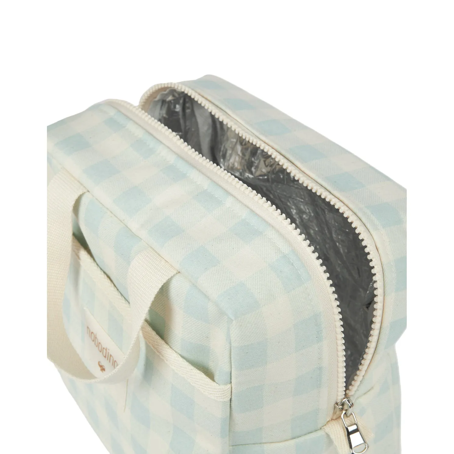 nobodinoz Sunshine Insulated Lunch Bag Opaline Vichy