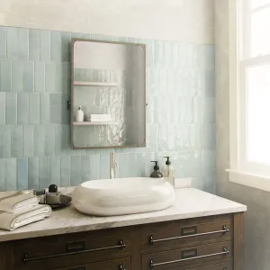 Nolita Cielo Porcelain Wall Tile 6.5x20cm Glossy