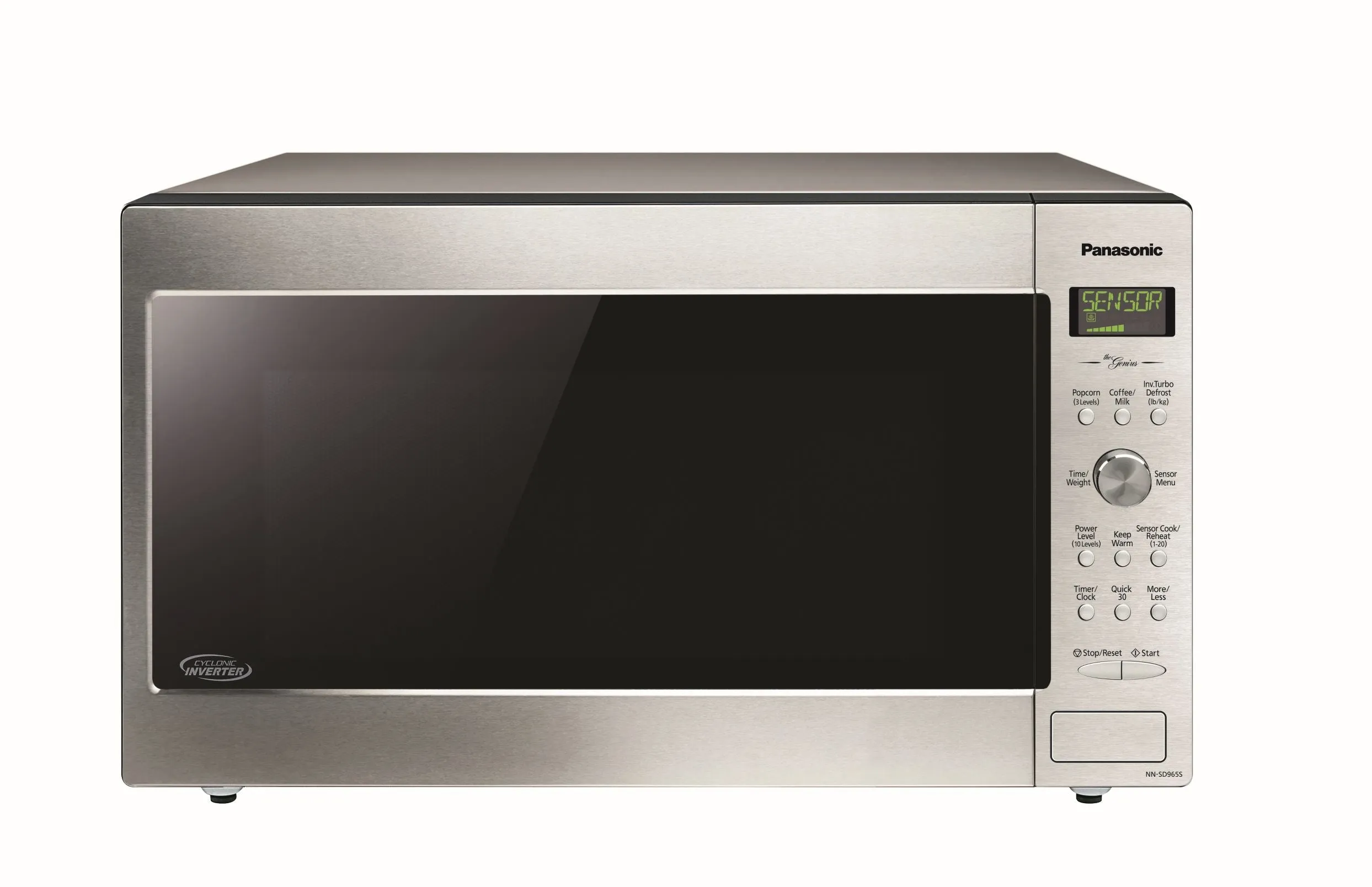 Panasonic Stainless Steel Countertop Microwave with Cyclonic Inverter Technology (2.2 Cu.Ft.) - NNSD965S