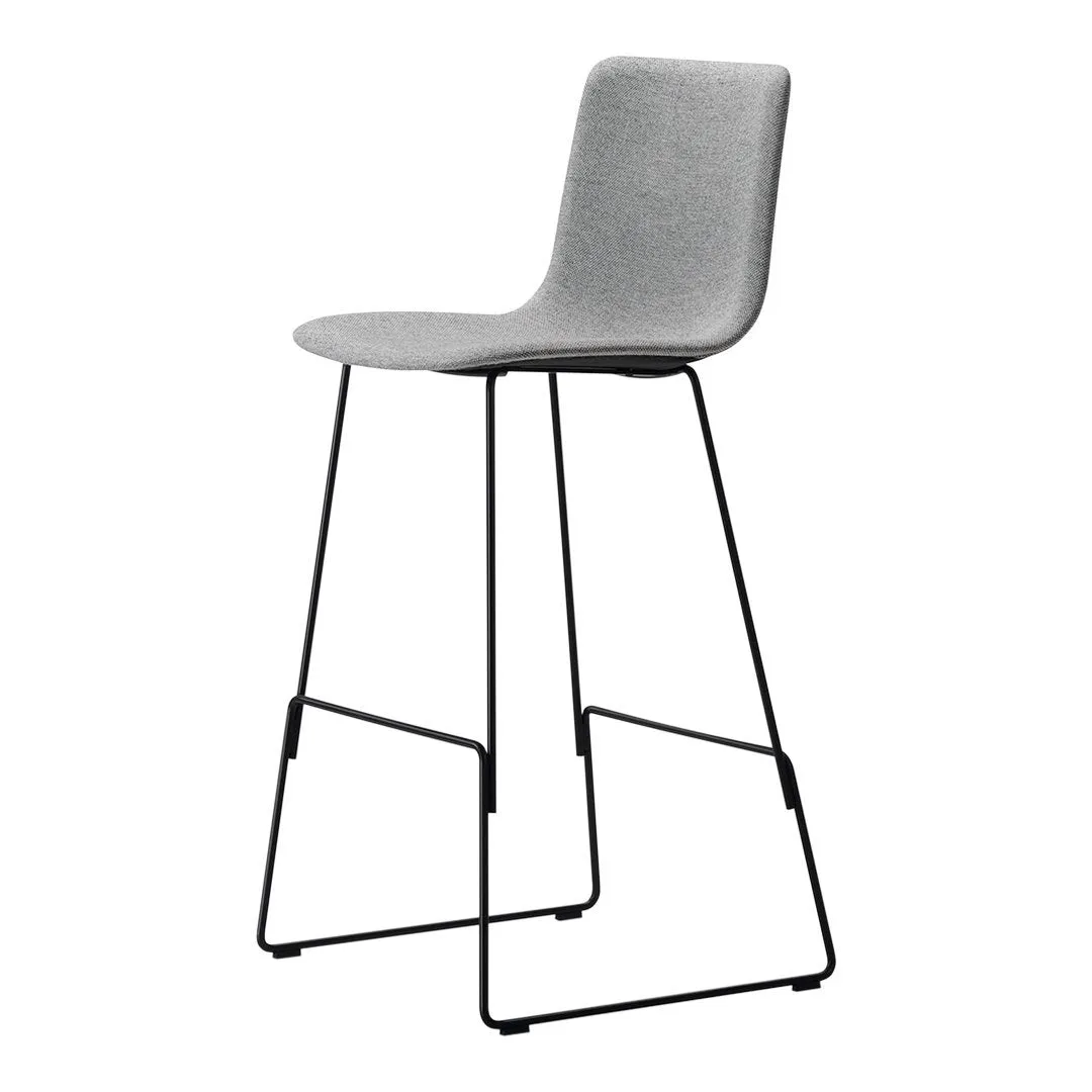 Pato Bar/Counter Stool - Sledge Base, Fully Upholstered