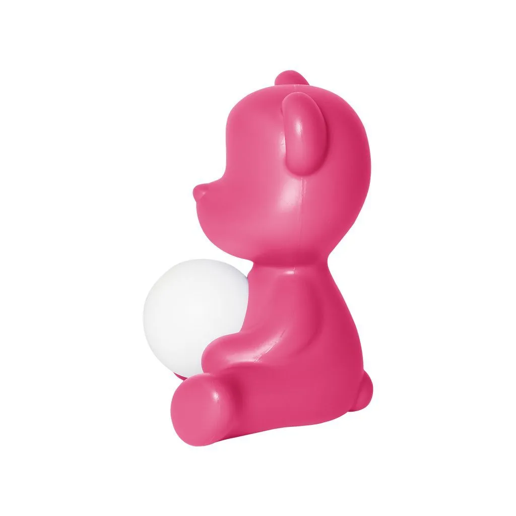 Qeeboo Teddy Girl Led Rechargeable Table Lamp, Fuxia