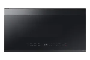 Samsung BESPOKE Matte Black Steel Over the Range Microwave with 400 CFM (2.1cu.ft.) - ME21DG6500MTAC