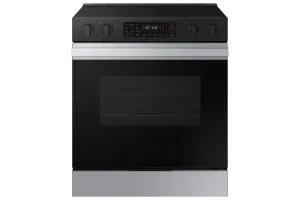 Samsung BESPOKE Stainless Steel 30" Fan Convection Slide in Range (6.3cu.ft.) - NSE6DG8300SRAC