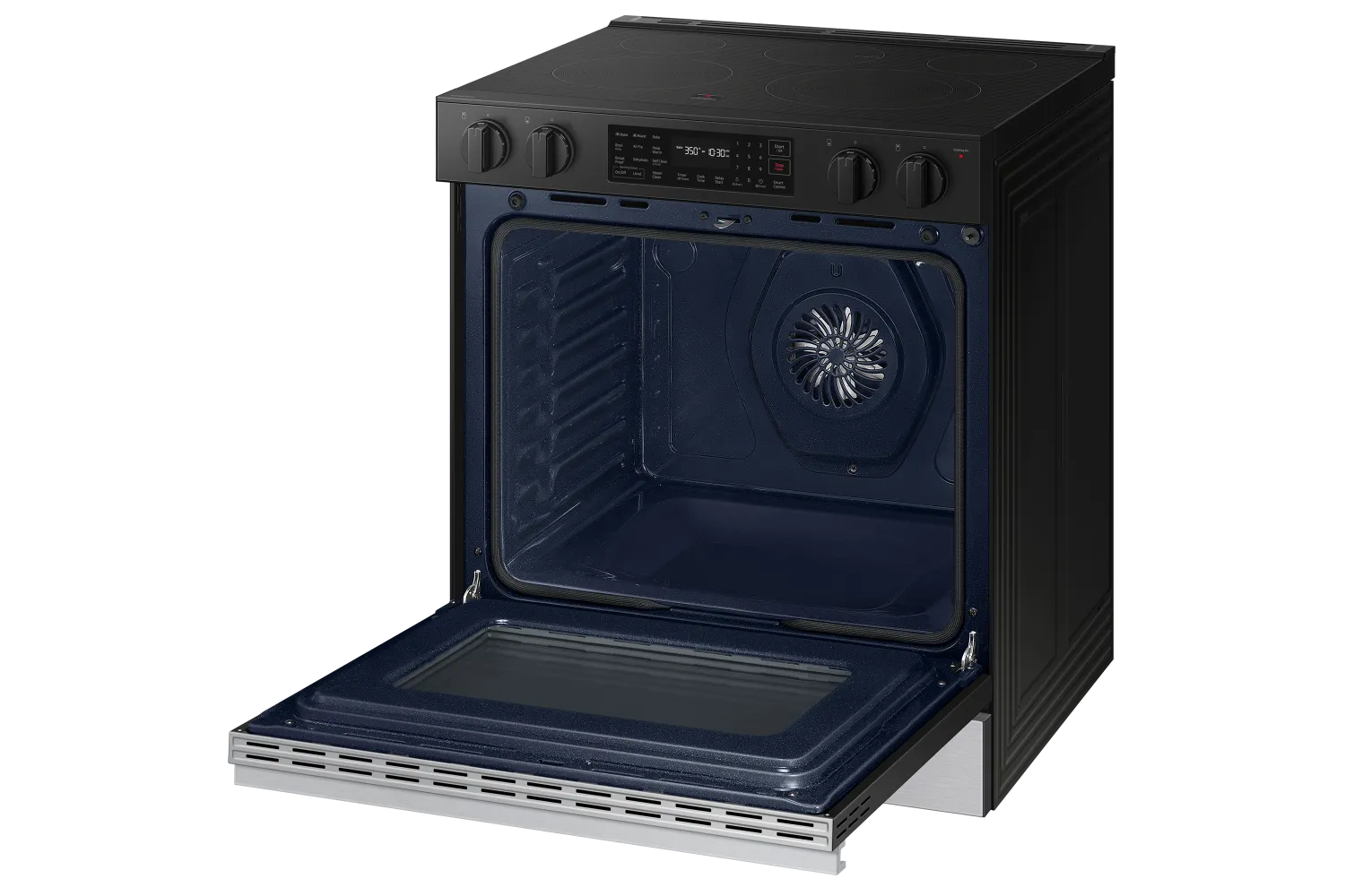 Samsung BESPOKE Stainless Steel 30" Fan Convection Slide in Range (6.3cu.ft.) - NSE6DG8300SRAC