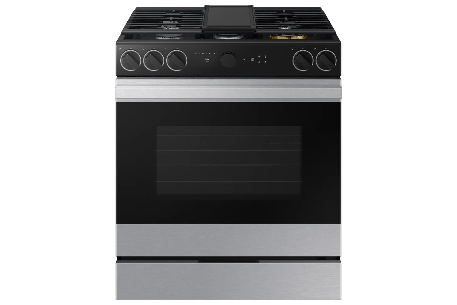 Samsung BESPOKE Stainless Steel 30" Gas True Convection Slide in Range with Oven Camera (6.0cu.ft) - NSG6DG8700SRAA