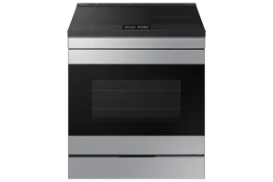 Samsung BESPOKE Stainless Steel True Convection Induction Slide in With AI Hub & Smart Oven Camera (6.3cu.ft.) - NSI6DG9900SRAC