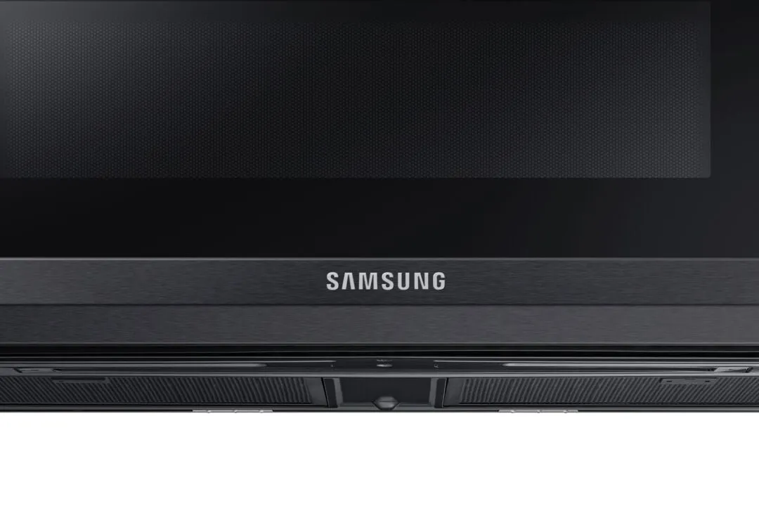 Samsung Black Stainless 400 CFM Slim Over-The-Range Microwave (1.1 Cu.Ft.) - ME11A7510DG/AC