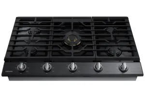 Samsung Black Stainless Steel 36" Gas Cooktop - NA36N7755TG/AA
